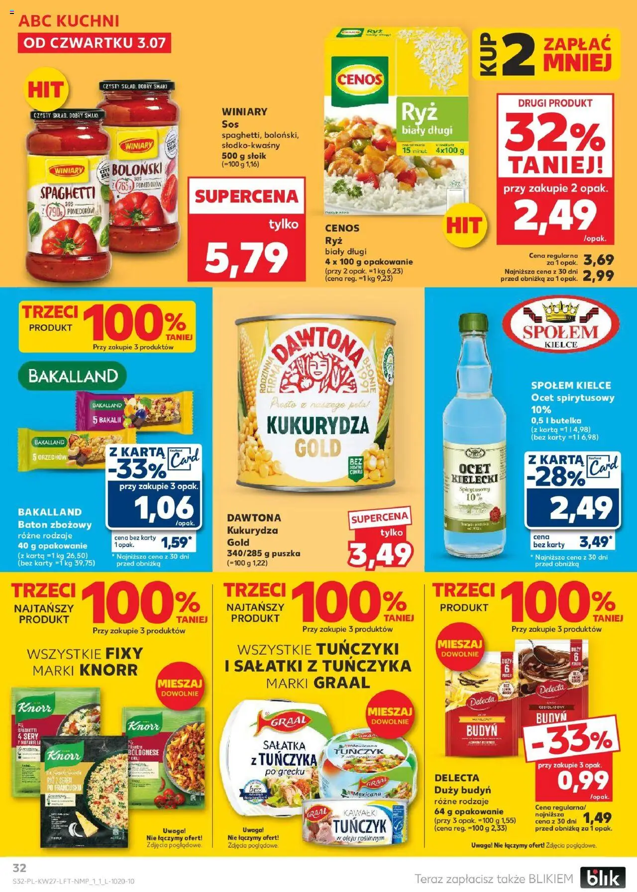 Kaufland gazetka od 03.07.2025 | Strona: 32 | Produkty: Chili, Kukurydza, Sery, Sos