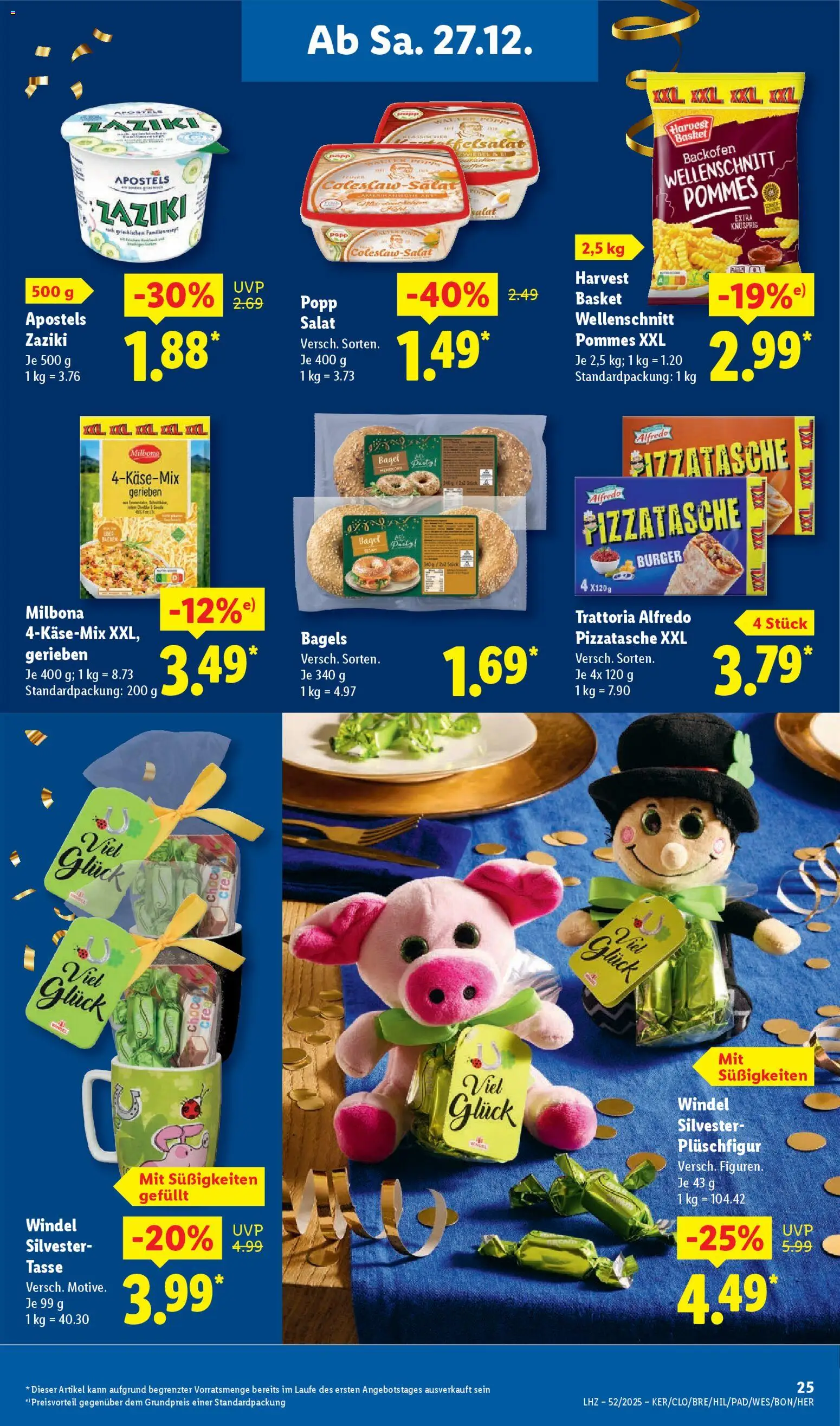 Lidl Prospekt Bestwig – gültig ab 22.12.2025 | Seite: 43 | Produkte: Pommes, Burger, Backofen, Salat