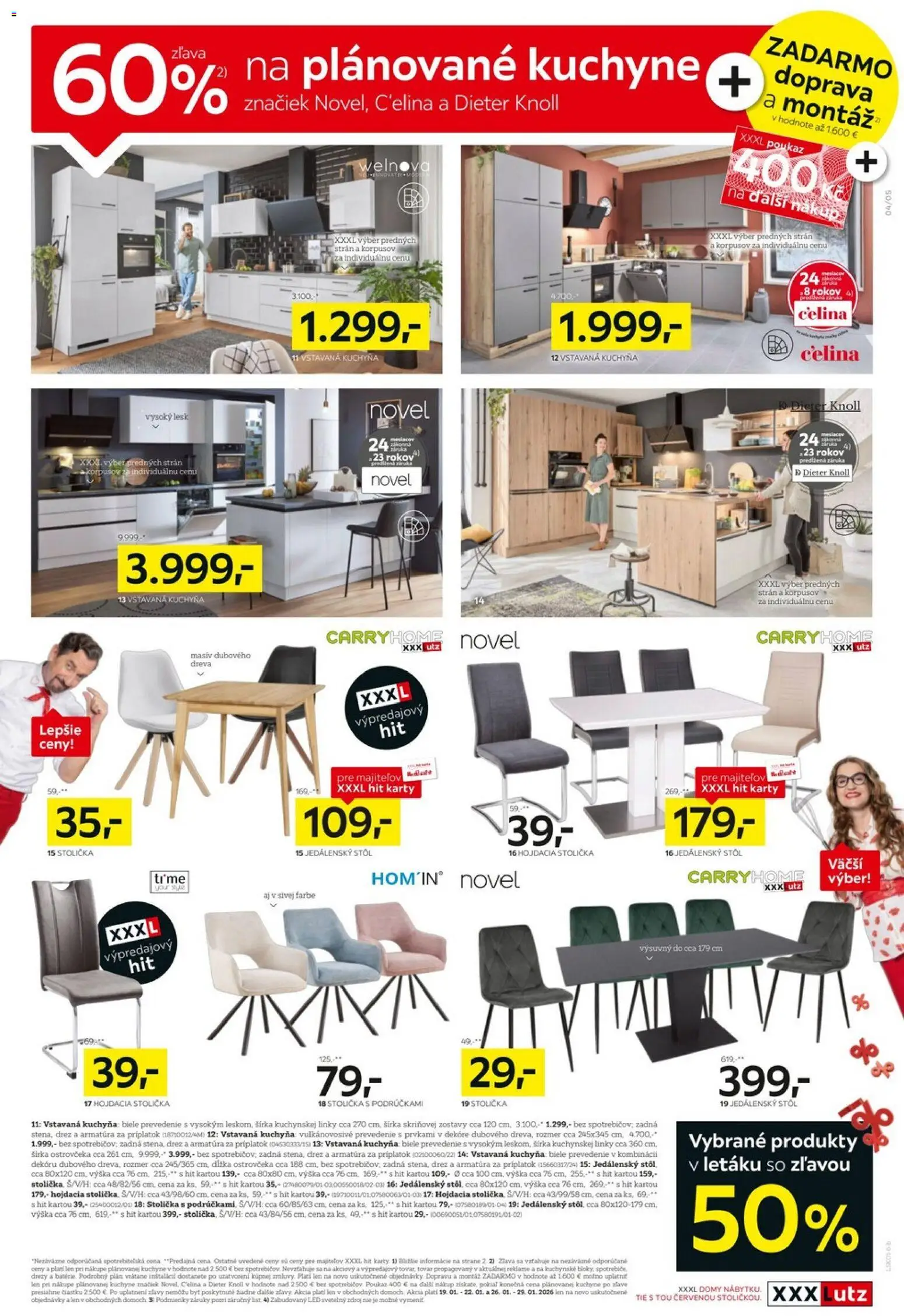 Nové XXXLutz akcie – leták je platný od 19.01.2026 | Strana: 5 | Produkty: Drezy, Drez, Kuchyňa, Jedálenský stôl