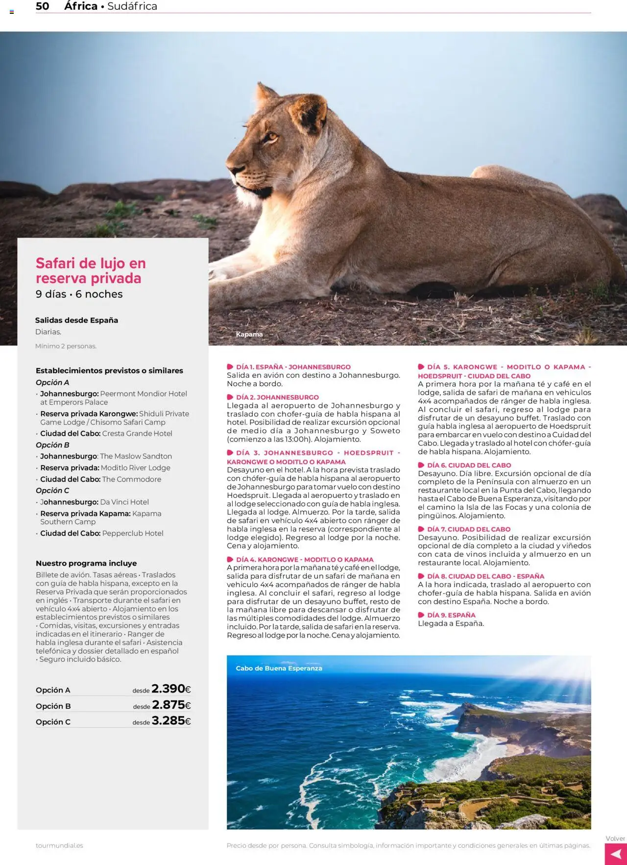 Viajes El Corte Inglés Africa y Oriente Medio │ válido desde el 01.01.2025 | Página: 50 | Productos: Colonia, Café, Té