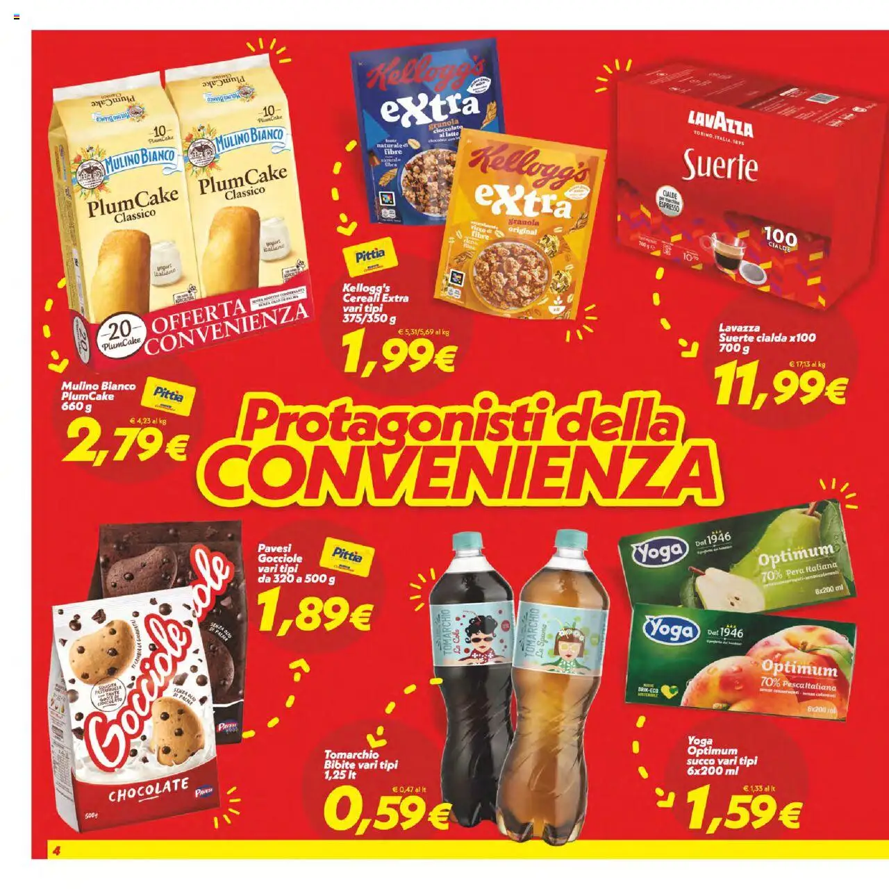 Volantino SuperConveniente del 12.09.2025 | Pagina: 4 | Prodotti: Cioccolato, Latte, Olio, Plumcake