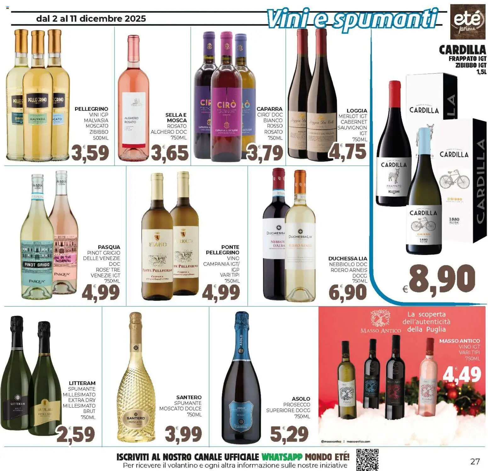 Volantino Eté del 02.12.2025 | Pagina: 27 | Prodotti: Tè, Prosecco, The, Spumante