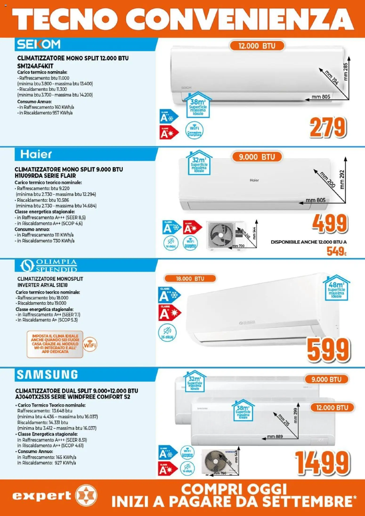 Volantino Expert del 26.03.2026 | Pagina: 26 | Prodotti: Climatizzatore, Samsung
