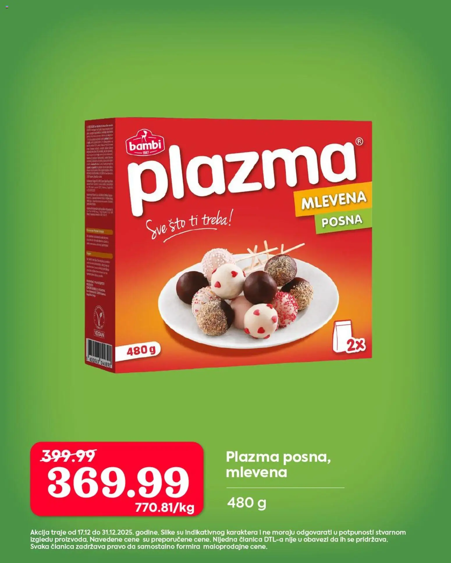 Senta Promet katalog - važi od 17.12.2025 | Strana: 20 | Proizvode: Sto, Plazma