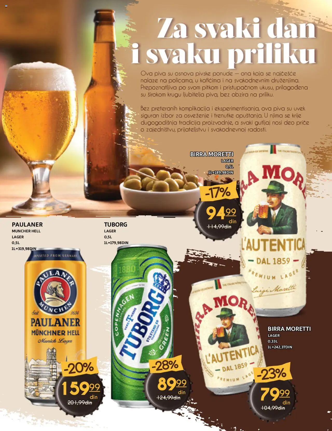 Idea katalog - važi od 09.10.2025 | Strana: 4 | Proizvode: Birra Moretti, Tuborg, Hell