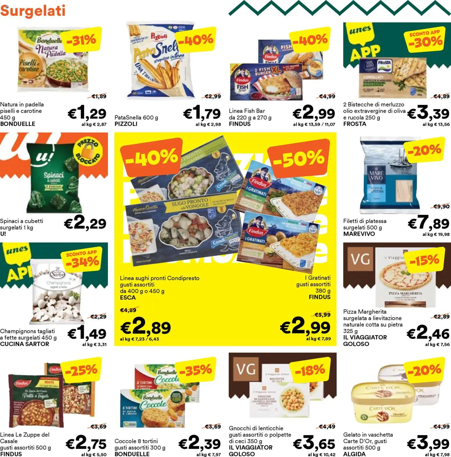 Volantino Unes del 16.02.2026 | Pagina: 2 | Prodotti: Ceci, Lenticchie, Olio, Sugo