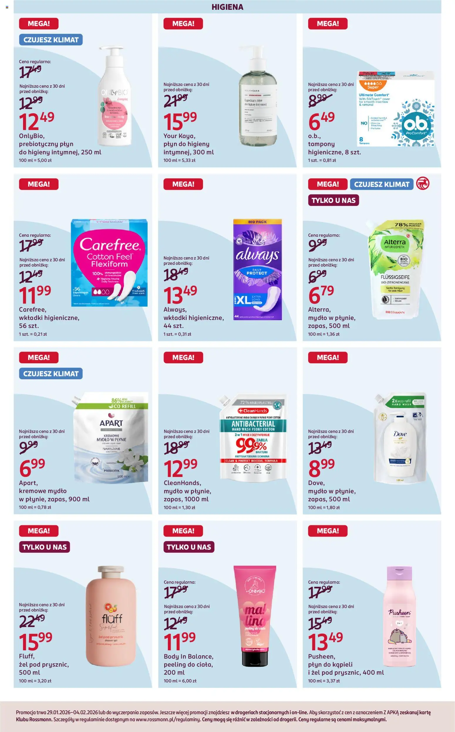 Rossmann Gazetka od 29.01.2026 | Strona: 6 | Produkty: Płyn do kąpieli, Prysznic, Body, Mydło