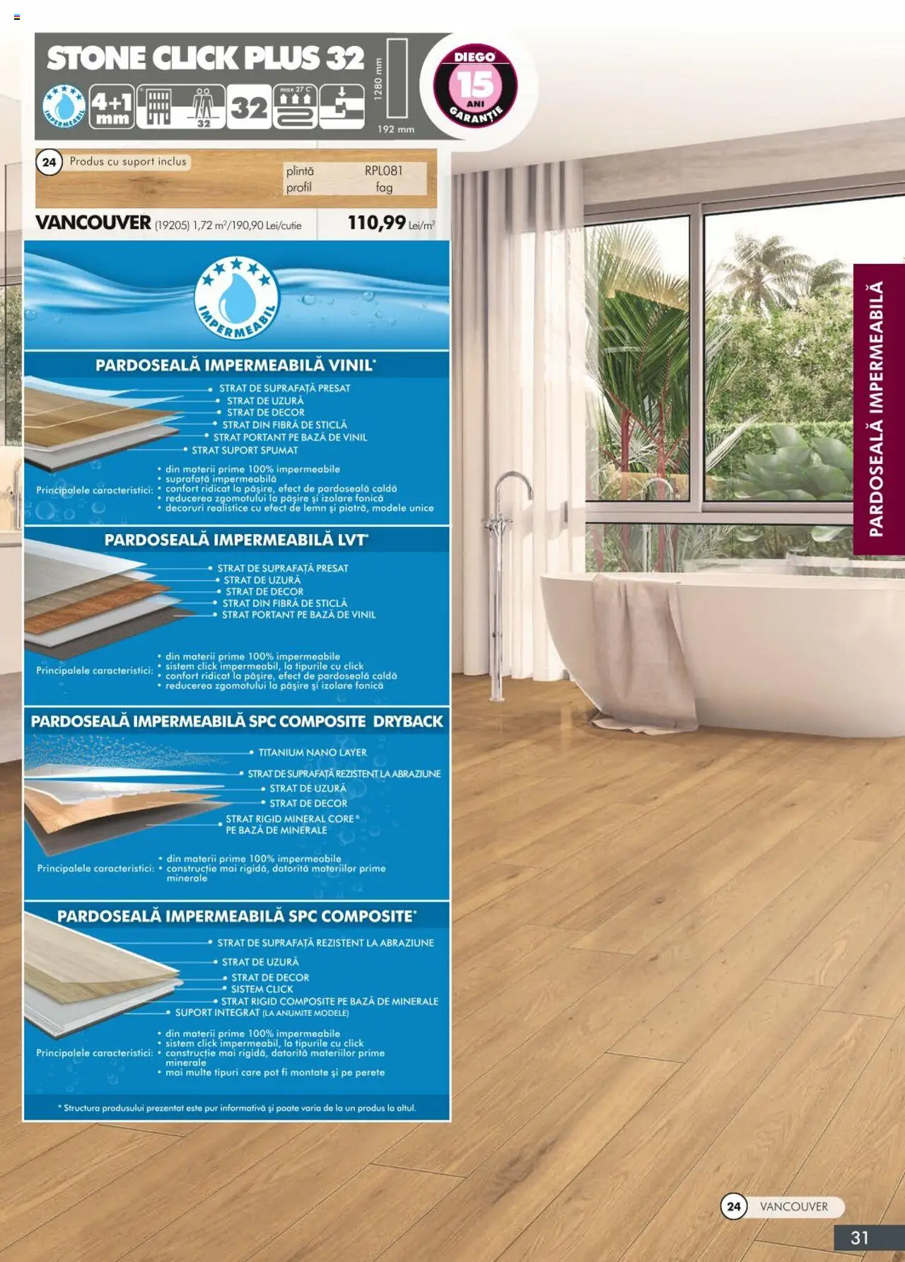 Noul catalog Diego – valabil de la 01.04.2024 | Pagină: 31 | Produse: Pardoseală