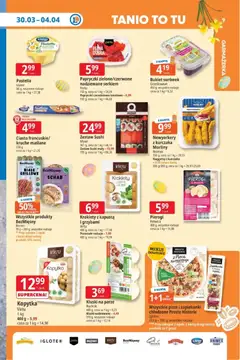 Pogląd oferty "E.Leclerc gazetka" - ważna od 30.03.2026 | Strona: 9 | Produkty: Karta, Schab, Ciasto, Pierogi z kapusta i grzybami