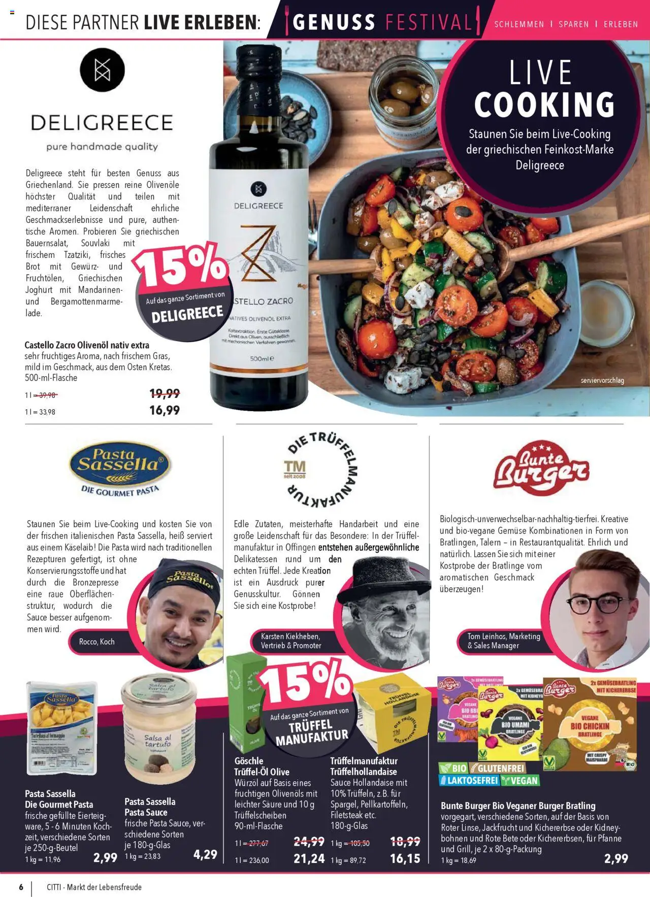 CITTI Markt Genuss Festival – gültig ab 08.10.2025 | Seite: 6 | Produkte: Joghurt, Mandarinen, Gemüse, Brot
