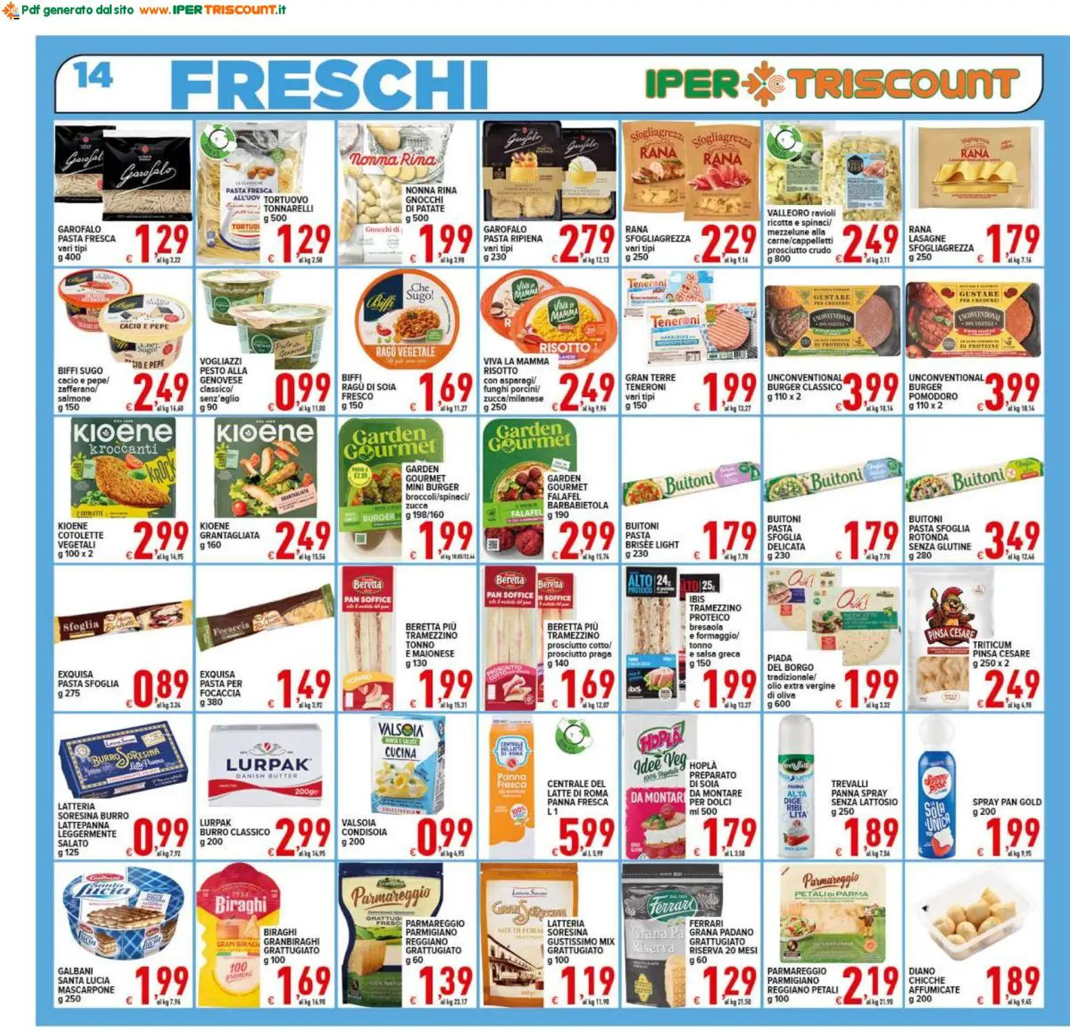 Volantino Ipertriscount del 17.04.2026 | Pagina: 14 | Prodotti: Salmone fresco, Maionese, Pepe, Olio