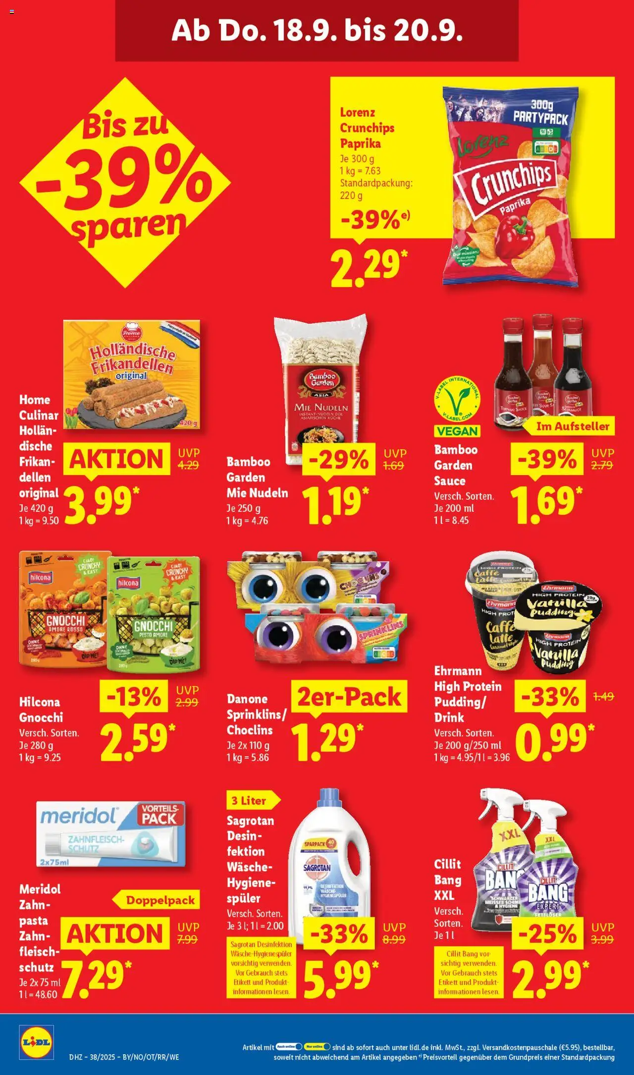 Lidl Prospekt Aarbergen – gültig ab 15.09.2025 | Seite: 64 | Produkte: Paprika, Pasta, Nudeln, Fleisch
