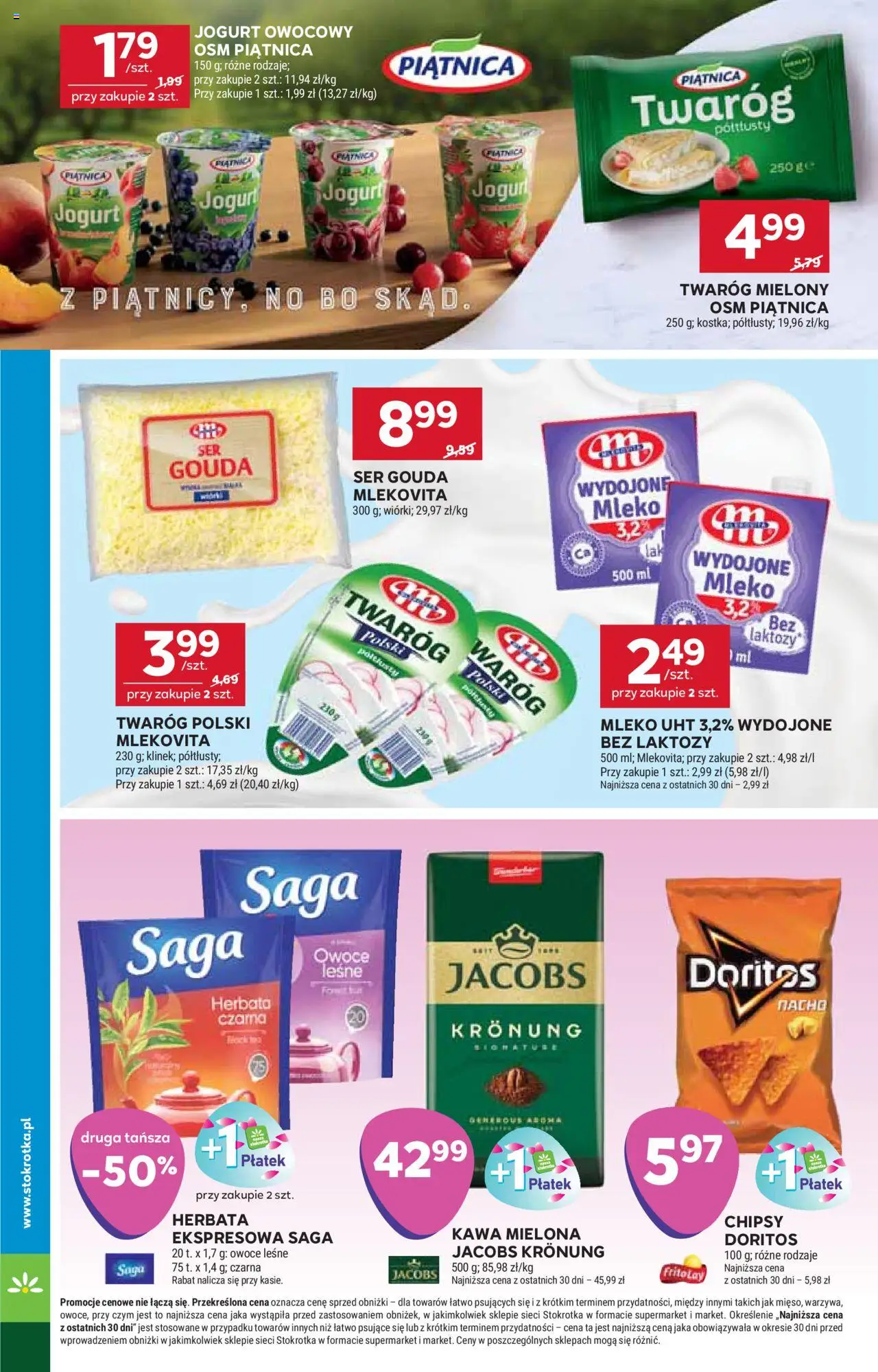 Stokrotka Gazetka od 16.10.2025 | Strona: 12 | Produkty: Stokrotka, Jogurt, Twaróg, Owoce