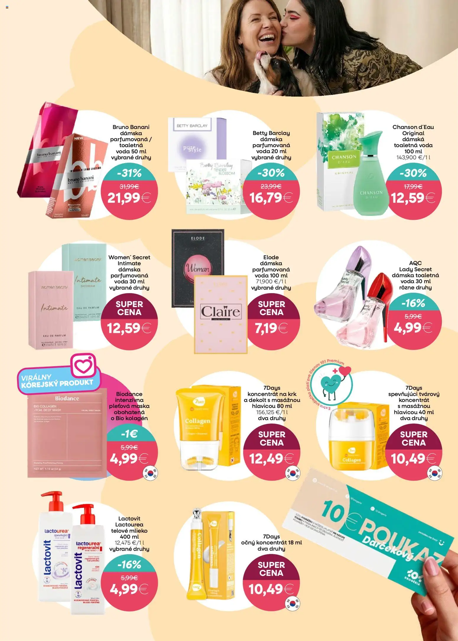 Nové 101 drogerie akcie – leták je platný od 25.02.2026 | Strana: 3 | Produkty: Mlieko, Toaletná voda, Maska, Telové mlieko