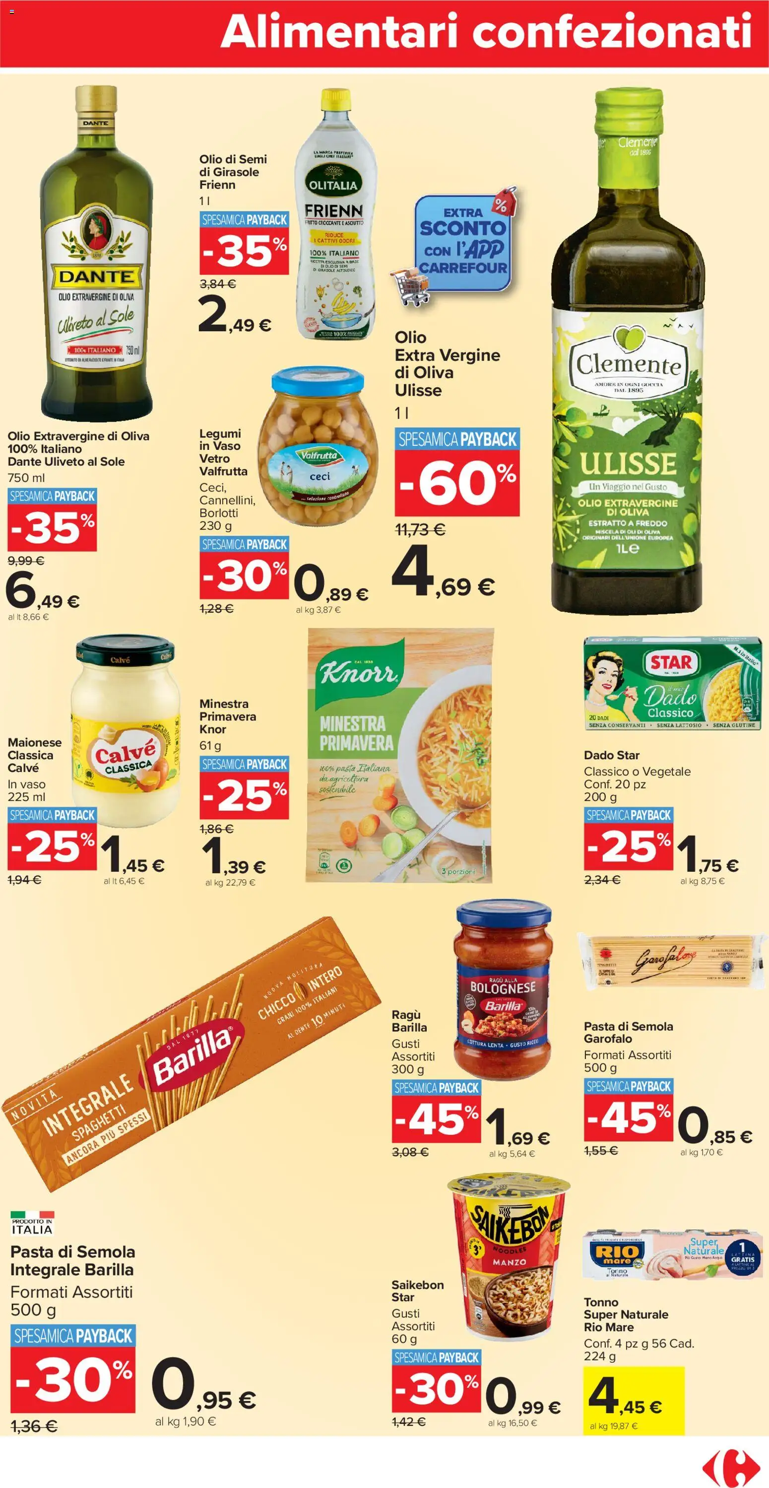 Volantino Carrefour del 02.01.2026 | Pagina: 13 | Prodotti: Manzo, Maionese, Olio, Pasta