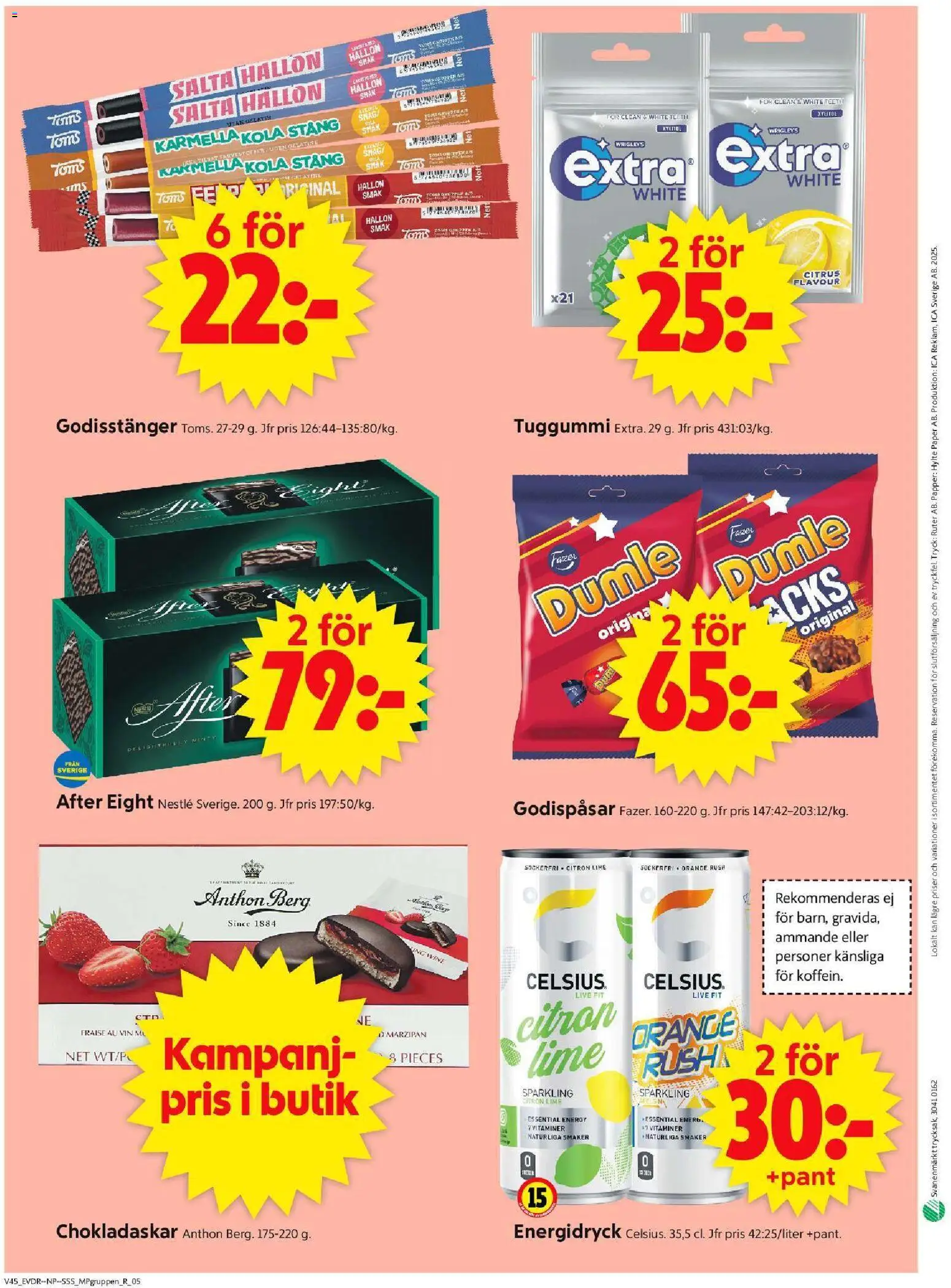 ICA Supermarket reklamblad aktuell från 03.11.2025 | Sida: 14 | Produkter: Energidryck, Papper, Citron, Lime
