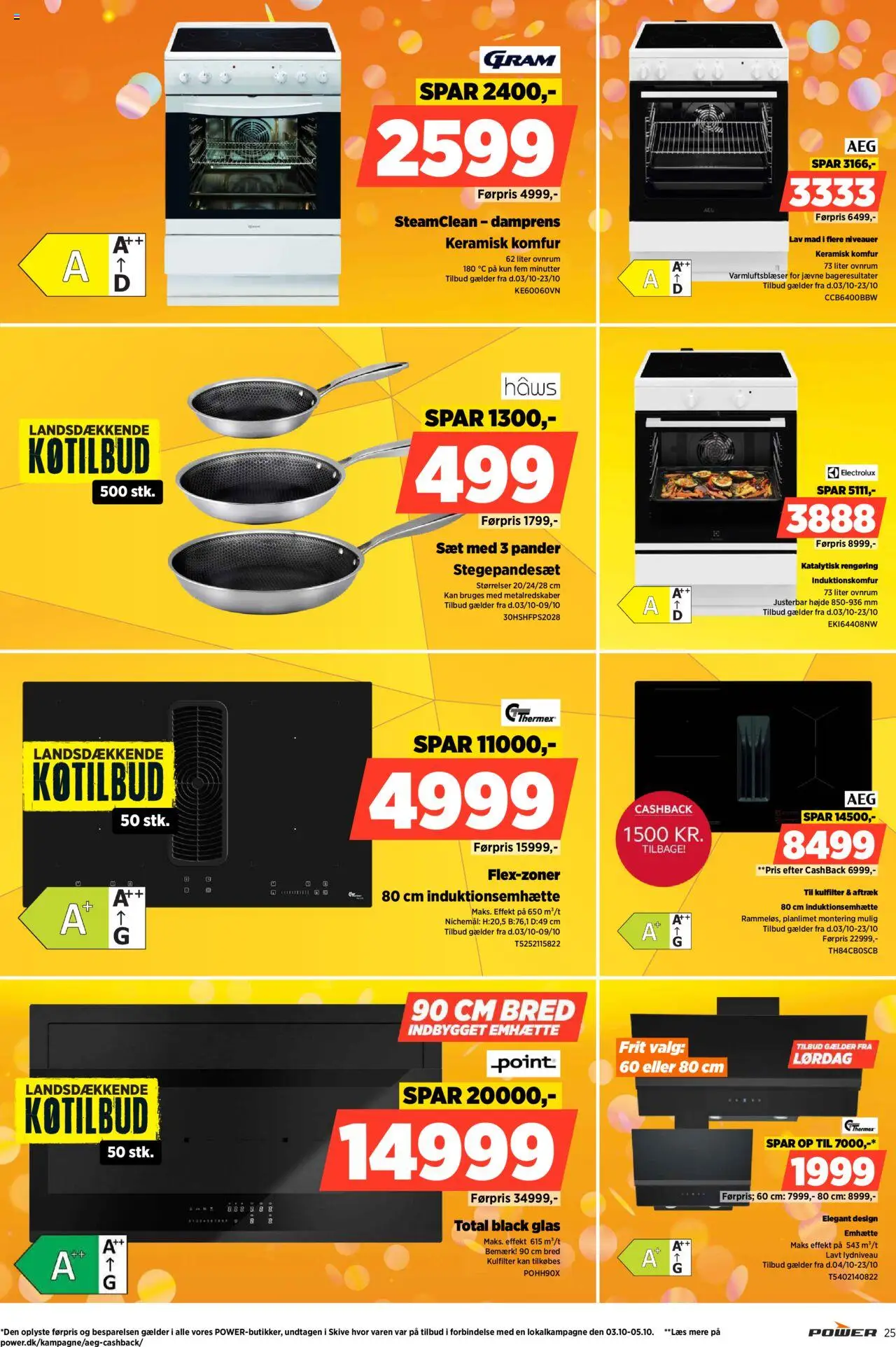 Power tilbudsavis – gyldig fra 03.10.2025 | Side: 25 | Produkter: Komfur