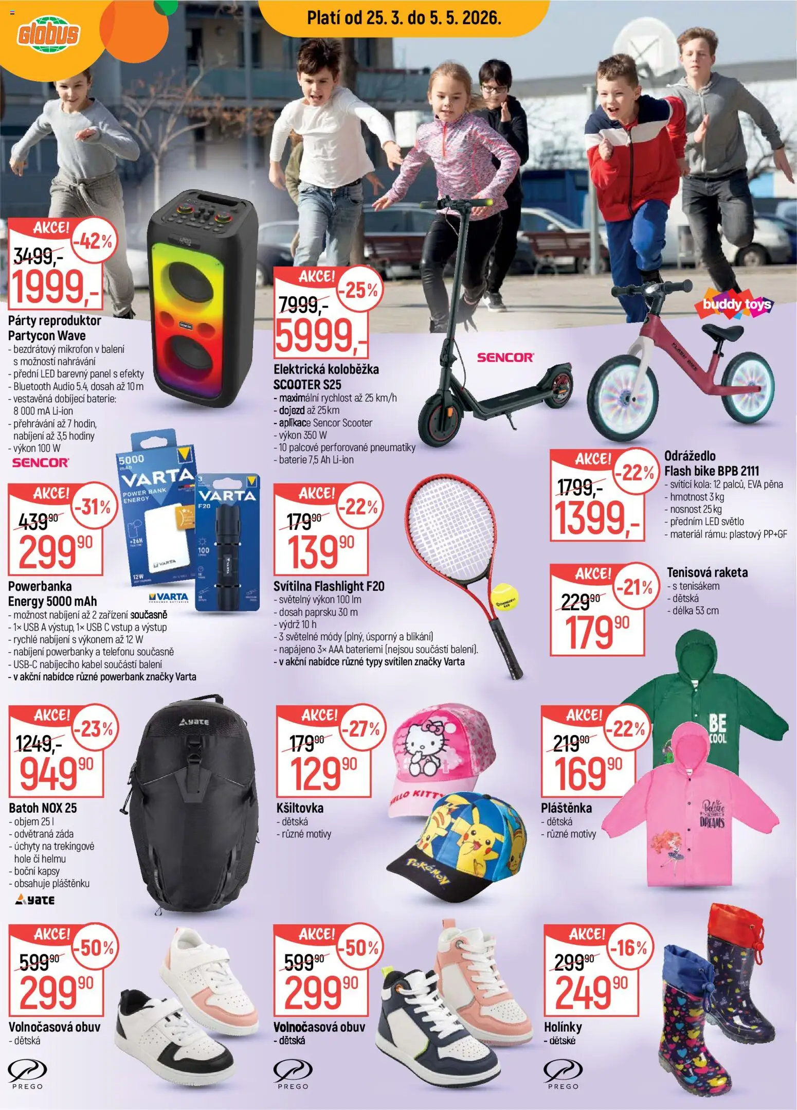 Globus leták - Opava od 25.03.2026 | Strana: 38 | Produkty: Koloběžka, Elektrická koloběžka, Trekingové hole, Kola