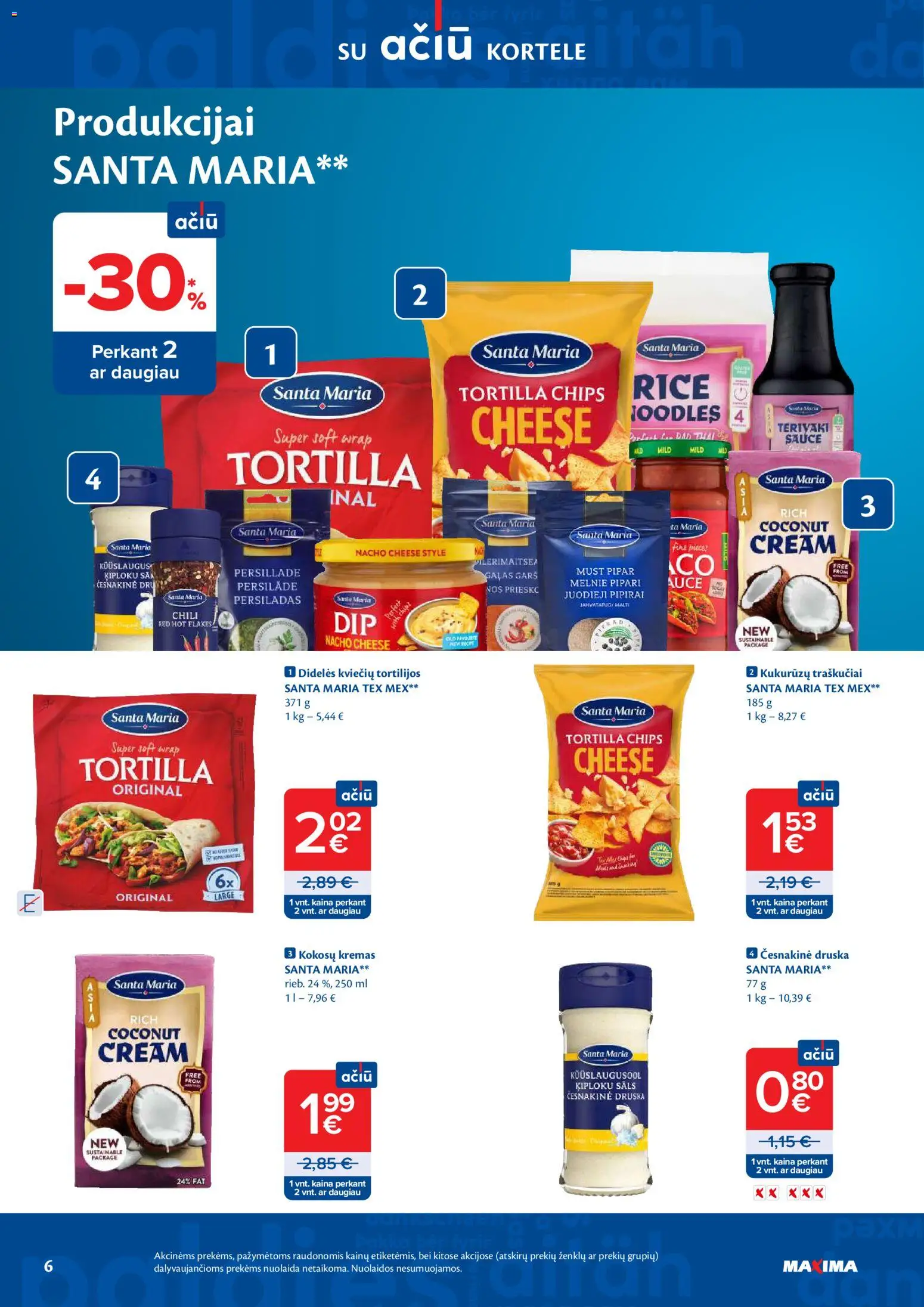 MAXIMA akcijos nuo 31.03.2026 | Puslapis: 6 | Prekių: Kremas, Druska, Traškučiai