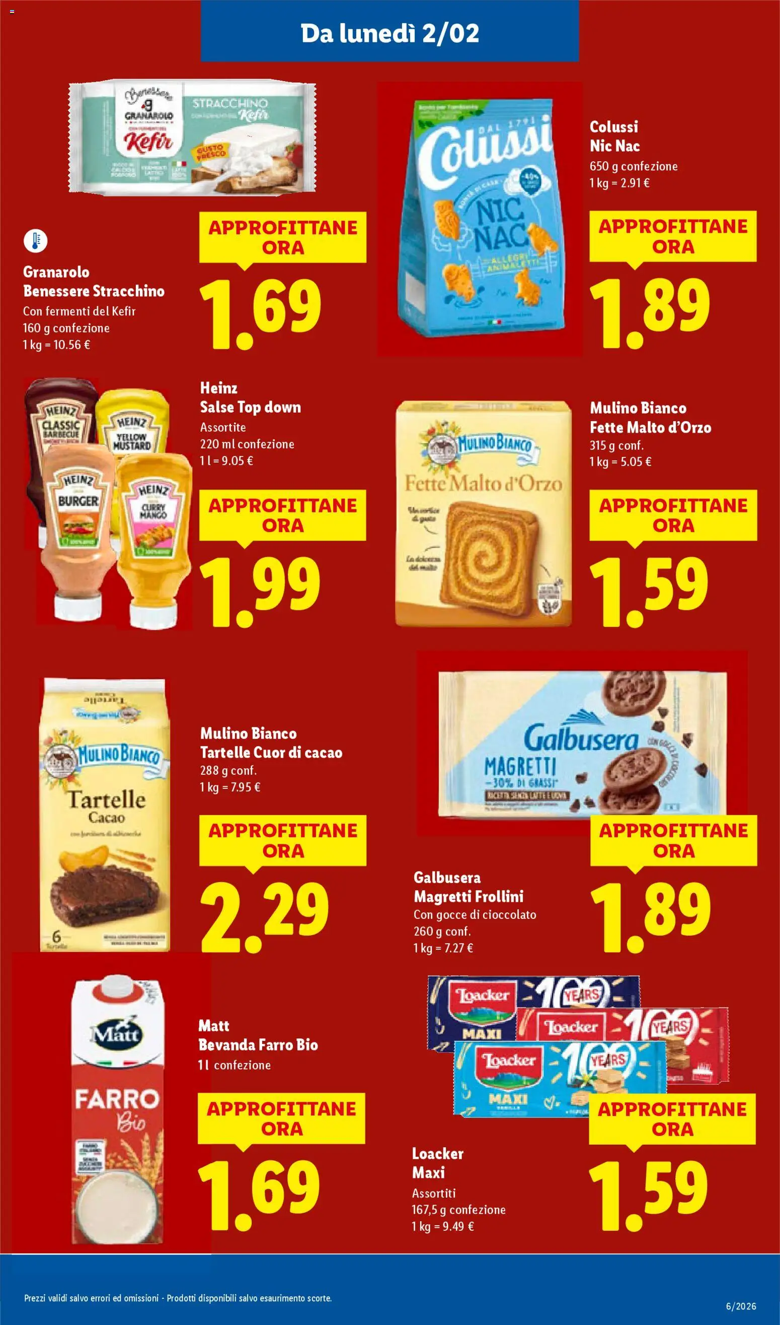 Volantino Lidl del 02.02.2026 | Pagina: 23 | Prodotti: Cioccolato, Barbecue, Top, Farro