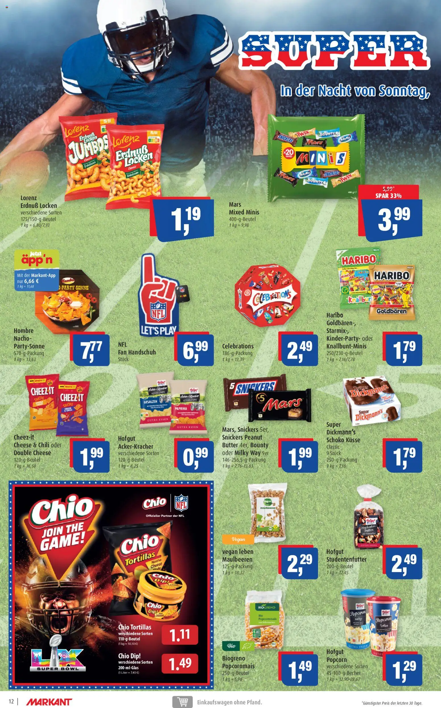 Markant Prospekt 	 – gültig ab 02.02.2026 | Seite: 12 | Produkte: Haribo, Celebrations, Snickers, Mars