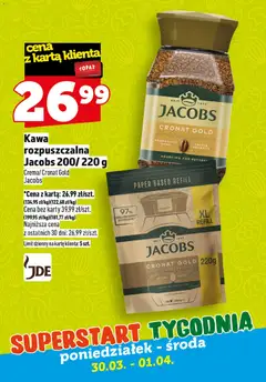 Pogląd oferty "Topaz gazetka - Superstart tygodnia" - ważna od 30.03.2026 | Strona: 7 | Produkty: Karta, Kawa