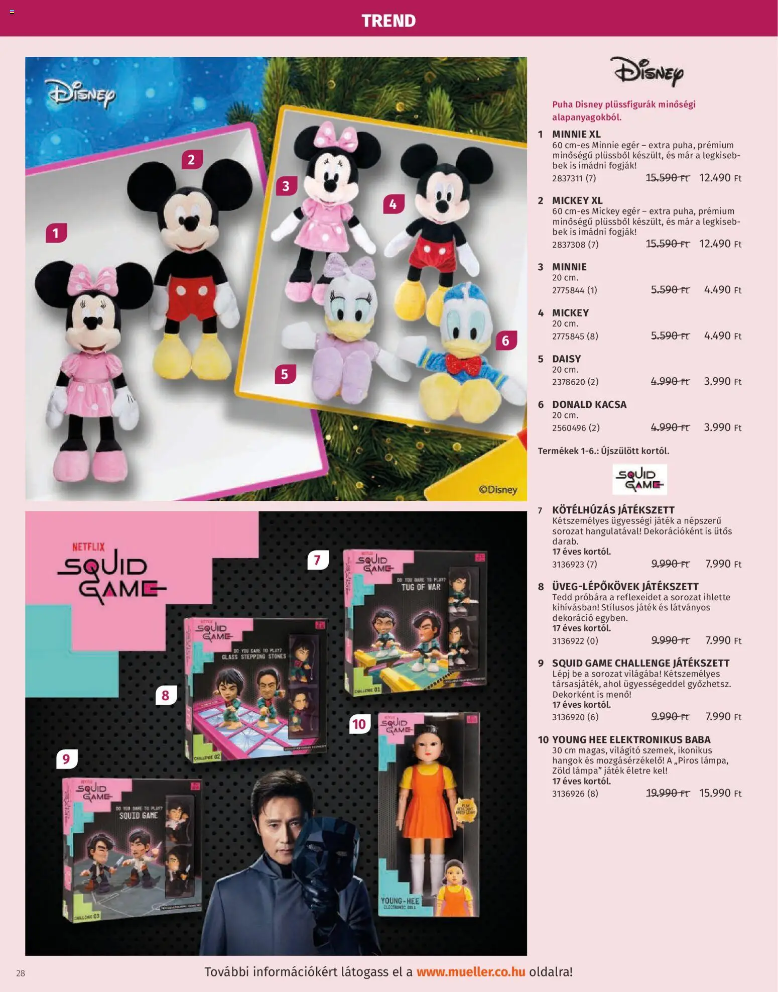 Müller akciós ujság - amely érvényes a következő dátumtól: 27.10.2025 | Oldal: 28 | Termékek: Egér, Játék, Lámpa, Dekoráció