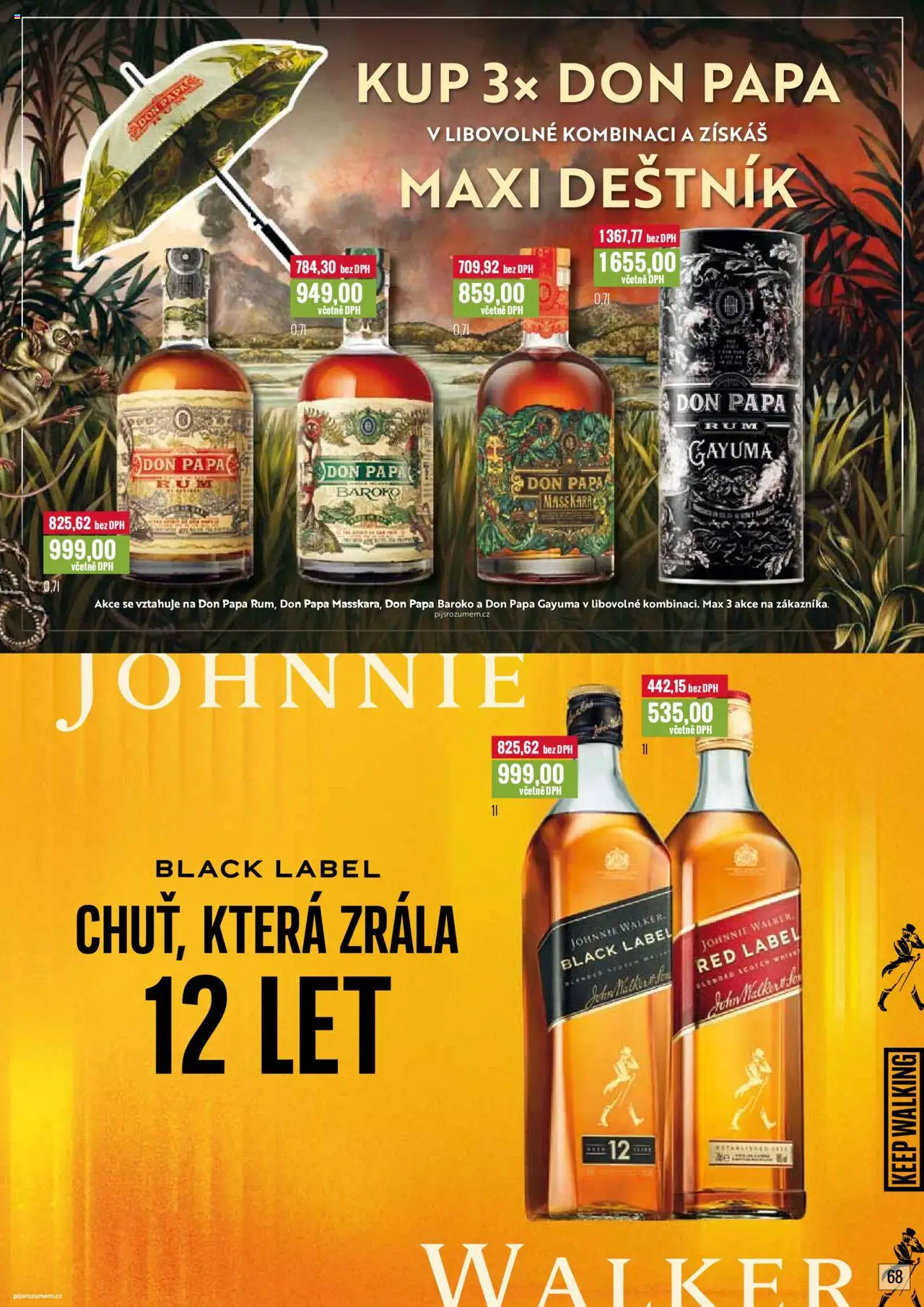 Ratio leták od 01.10.2025 | Strana: 69 | Produkty: Deštník, Red Label, Don Papa Baroko, Don papa