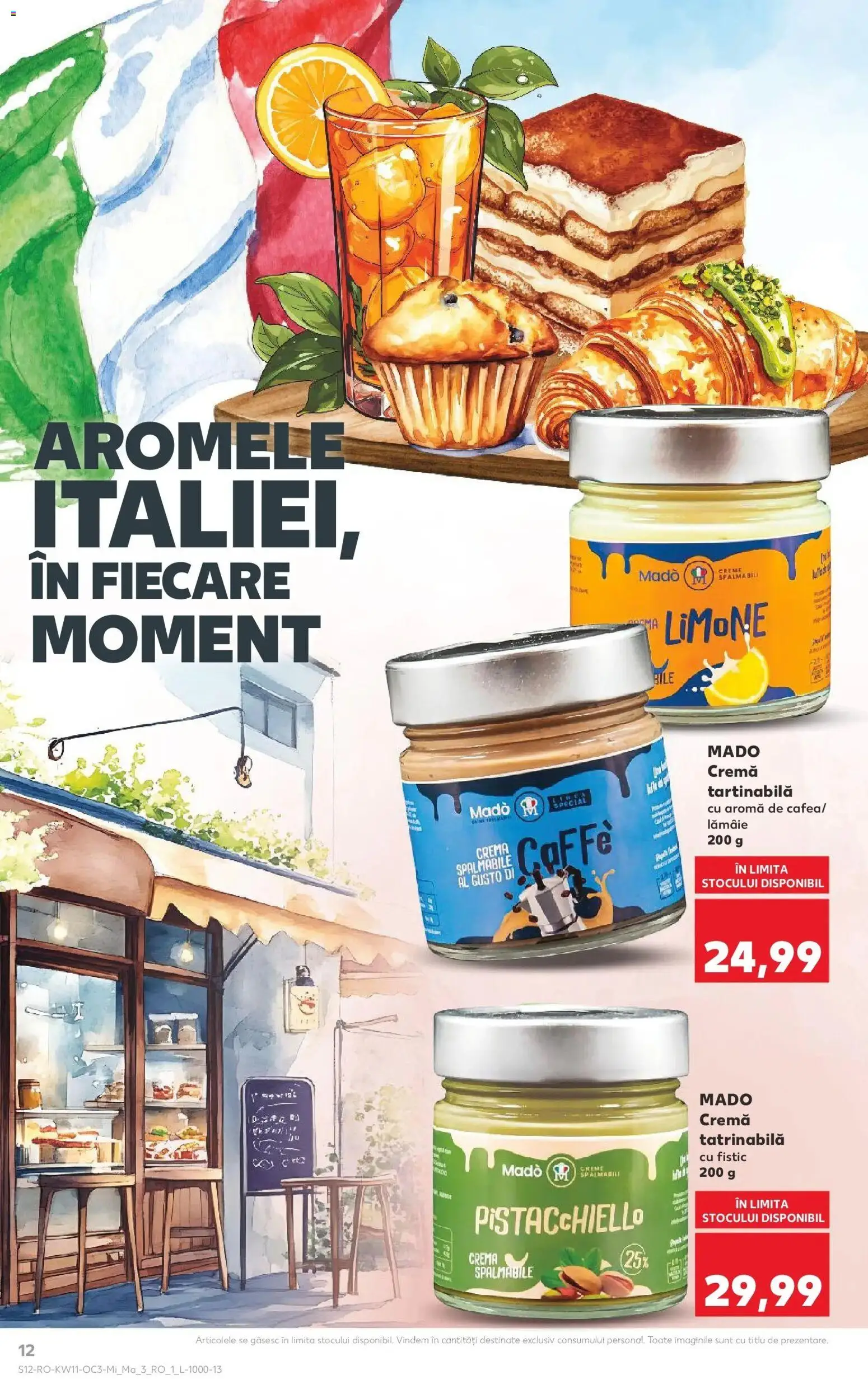 Noul catalog Kaufland – valabil de la 11.03.2026 | Pagină: 12 | Produse: Cremă, Fistic, Cremă tartinabilă, Lămâie