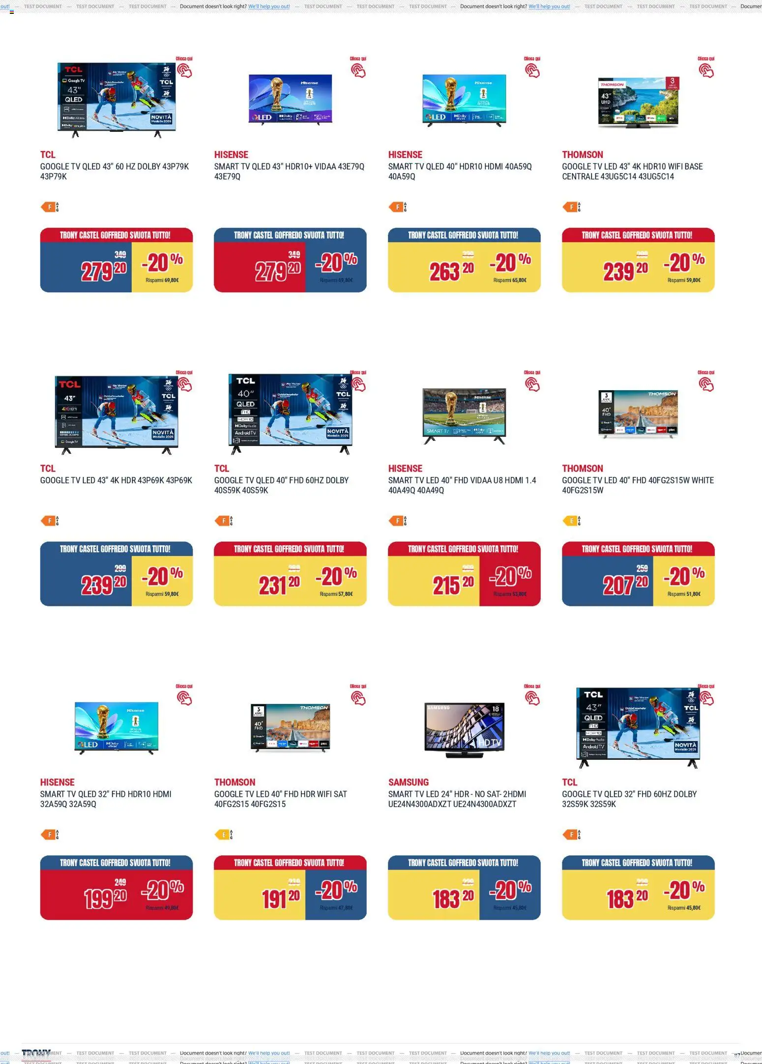 Volantino Trony del 17.04.2026 | Pagina: 7 | Prodotti: smart TV, TV, Samsung