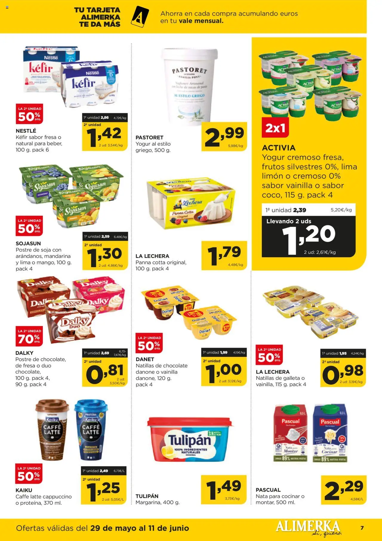 Alimerka folleto Castilla y León │ válido desde el 29.05.2025 | Página: 7 | Productos: Lima, Πιατοθήκη, Yogur, Té