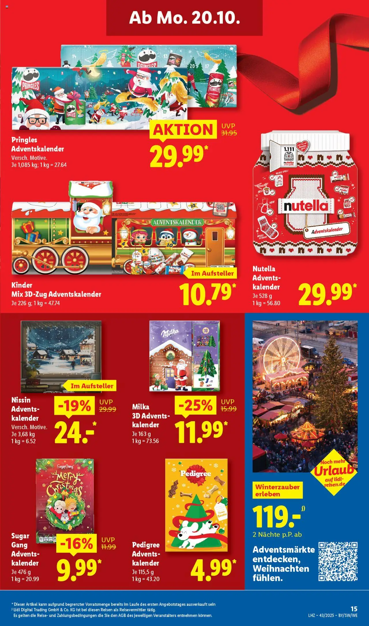 Lidl Prospekt Uffenheim – gültig ab 20.10.2025 | Seite: 27 | Produkte: Milka, Nutella, Pedigree, Pringles