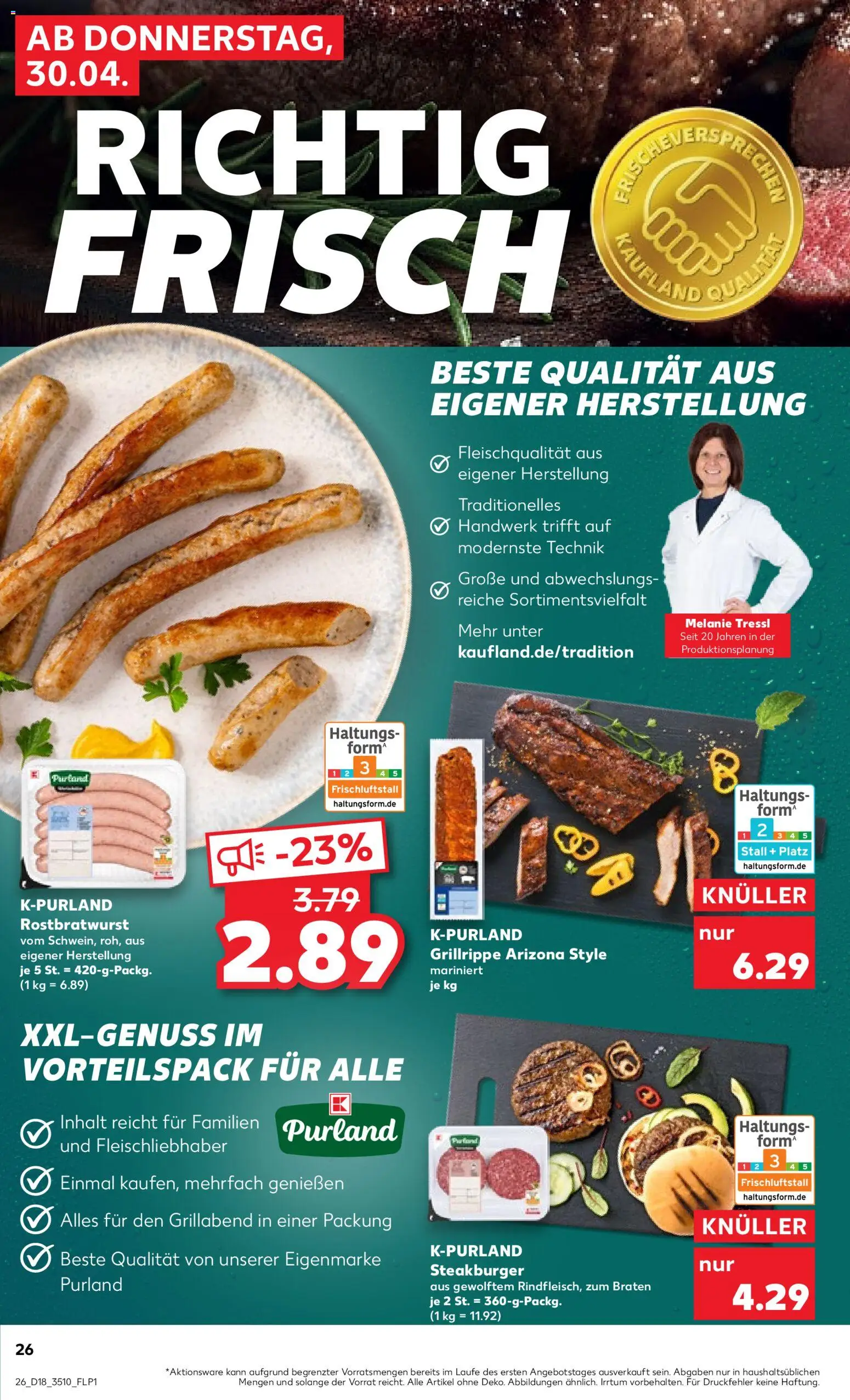 Kaufland Prospekt Leipzig	 – gültig ab 30.04.2026 | Seite: 26 | Produkte: Burger