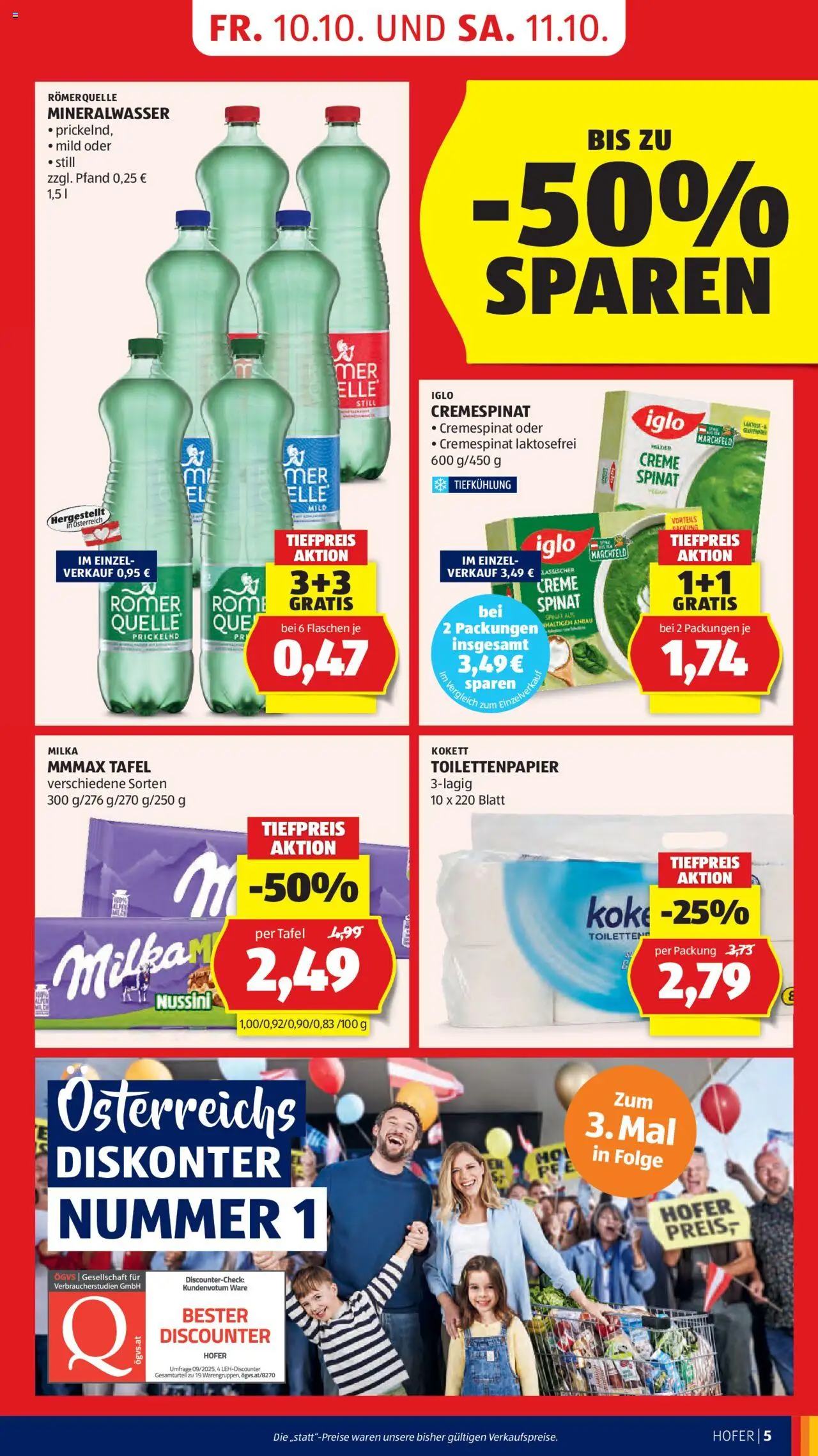 Hofer Flugblatt gültig ab 10.10.2025 | Seite: 7 | Produkte: Creme
