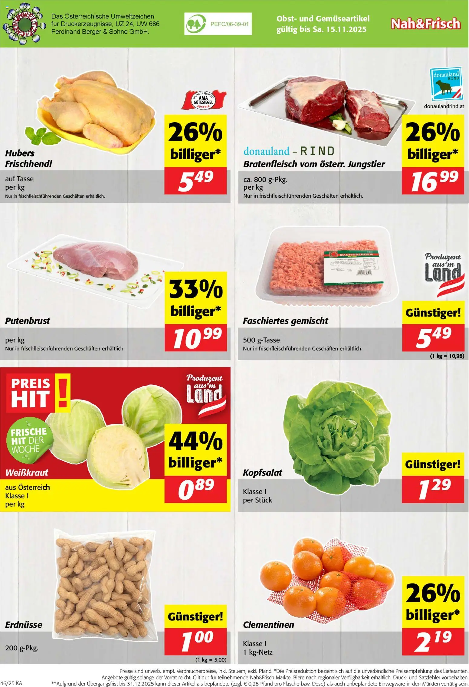 Nah und Frisch Flugblatt gültig ab 12.11.2025 | Seite: 8 | Produkte: Obst, Папионка