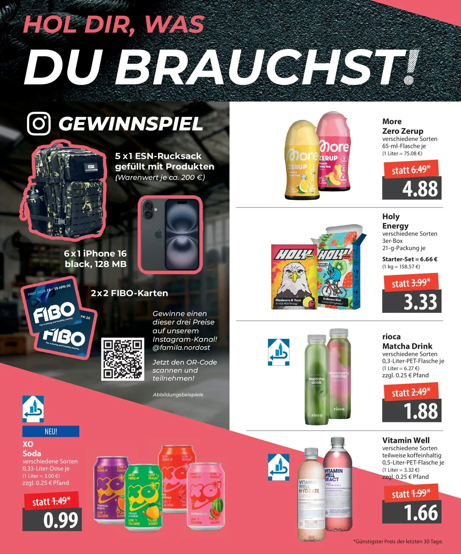 Famila - Mach dich fit – gültig ab 05.01.2026 | Seite: 4 | Produkte: Energy, Iphone, Himbeere, Kiwi