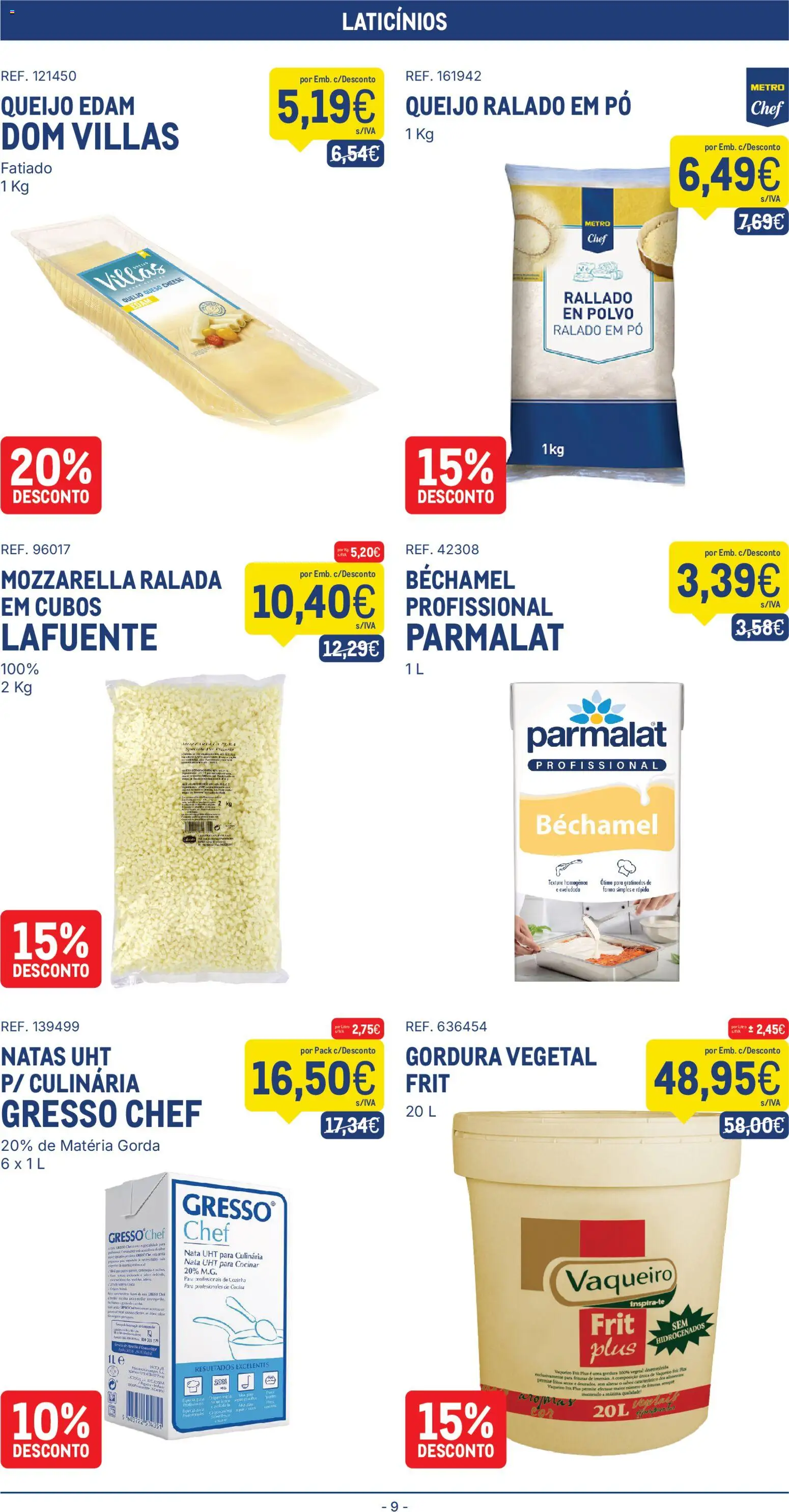 Makro folheto │ válido de 24.02.2026 | Página: 9 | Produtos: Pó, Polvo, Queijo, Nata