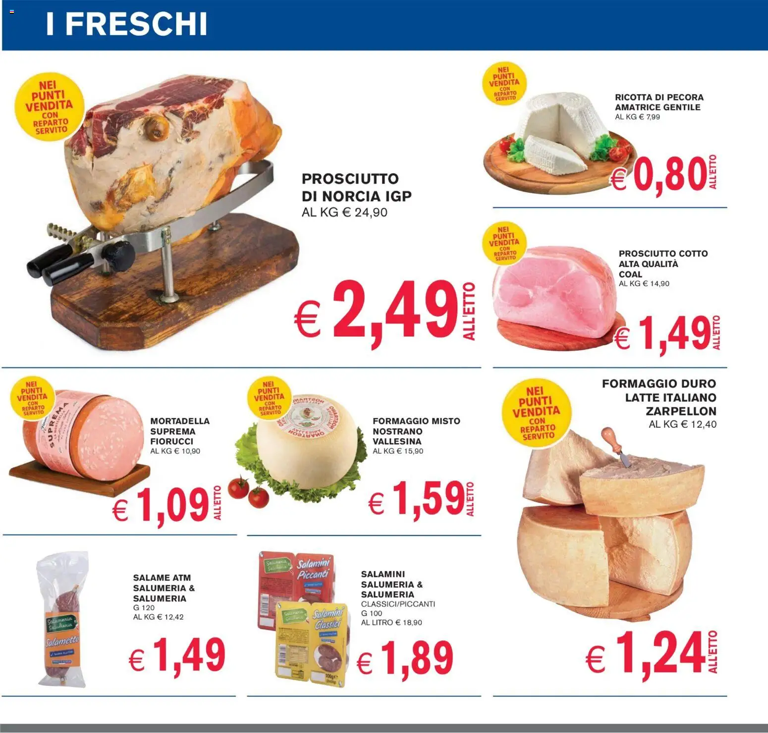 Volantino Coal del 09.01.2026 | Pagina: 6 | Prodotti: Salame, Latte, Formaggio, Ricotta