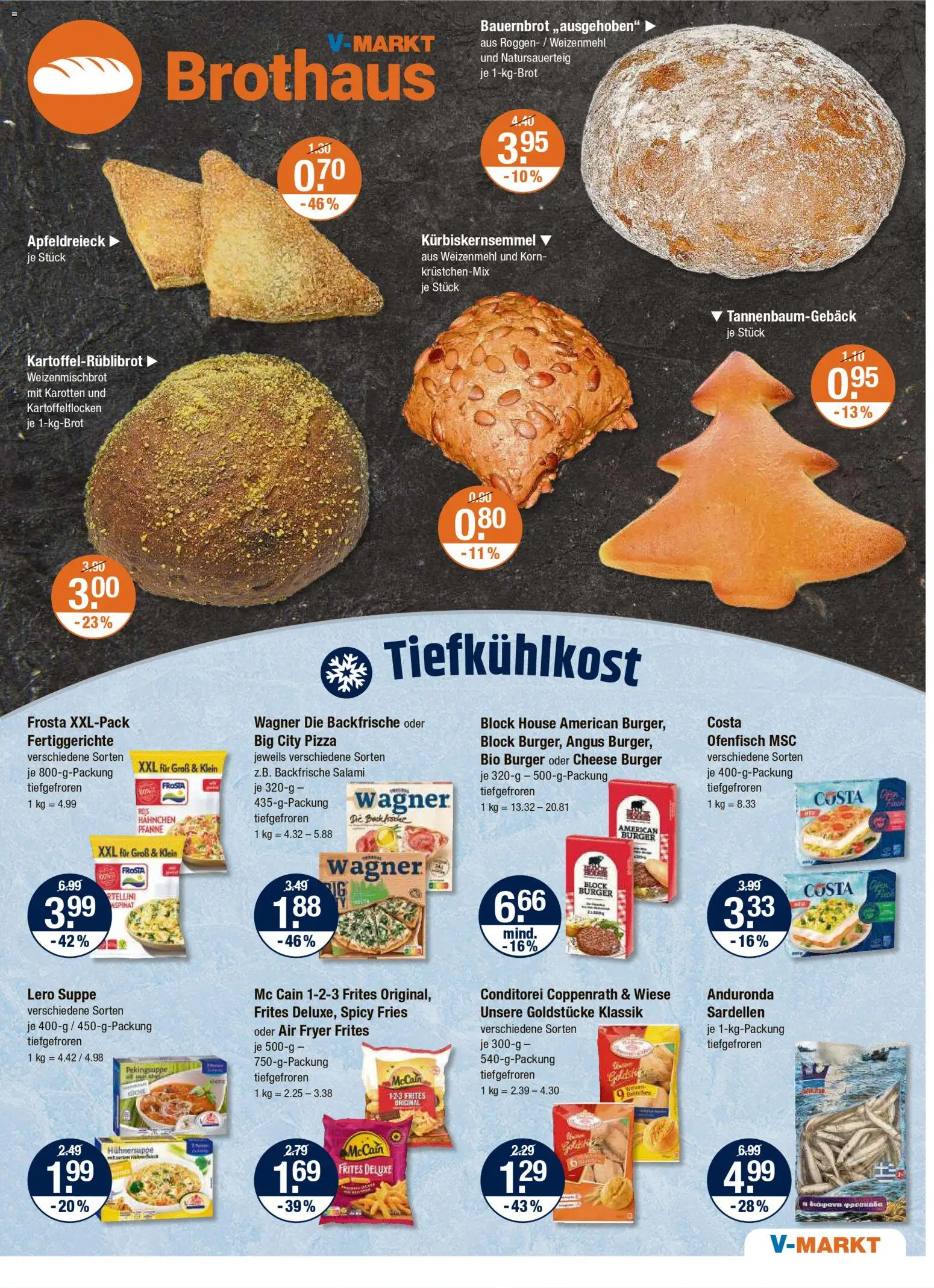 V-Markt - München – gültig ab 11.12.2025 | Seite: 9 | Produkte: Hahnchen, Burger, Fertiggerichte, Pizza