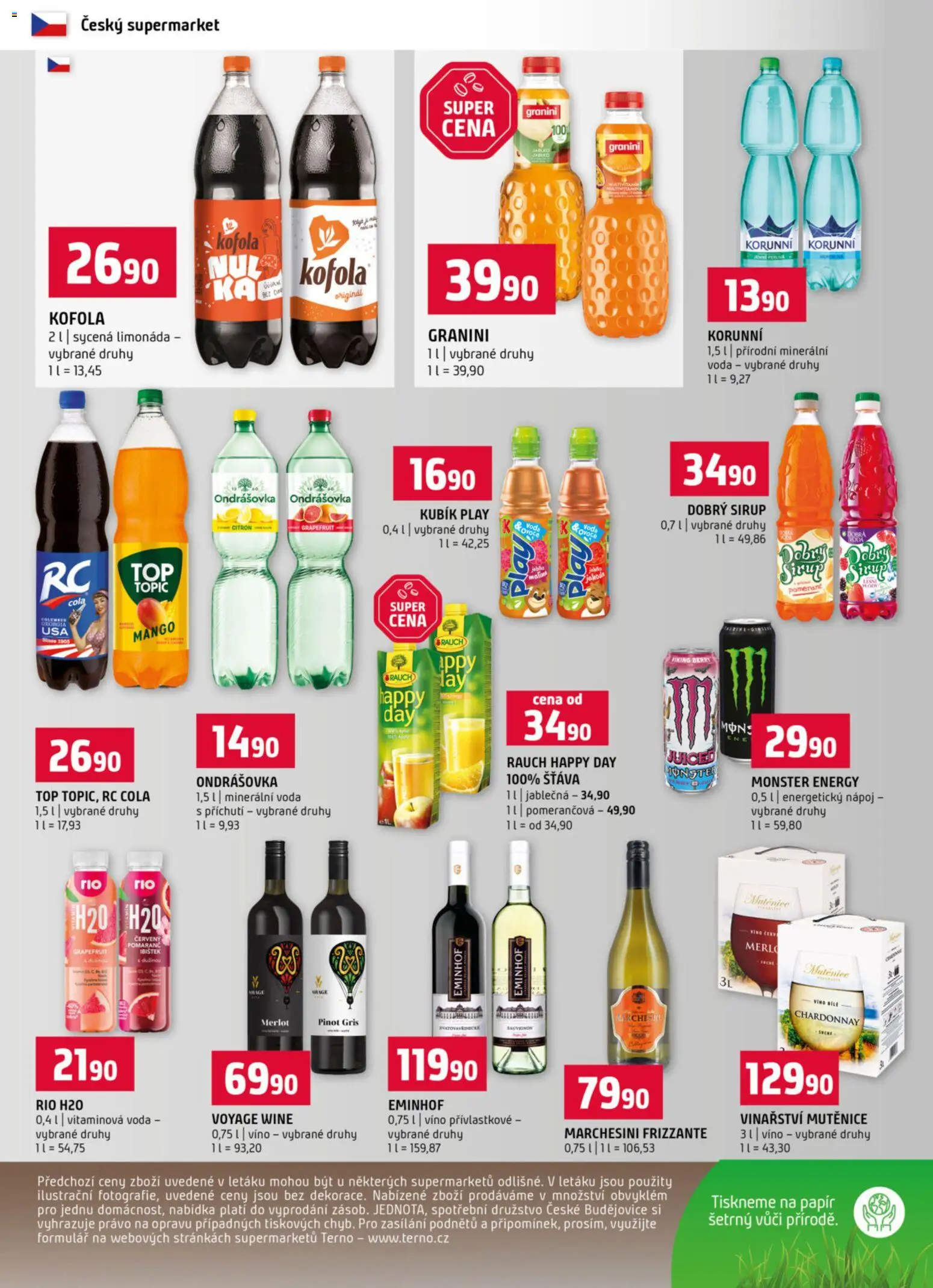 Terno leták od 15.04.2026 | Strana: 12 | Produkty: Ondrášovka, Voda, Monster, Citron