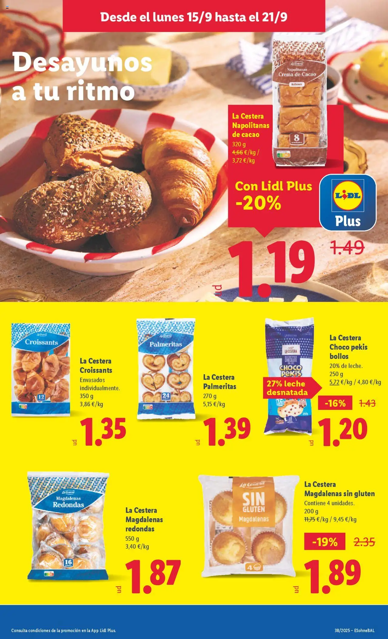 Lidl folleto │ válido desde el 15.09.2025 | Página: 11 | Productos: Leche, Crema de cacao, Crema, Φρυγανιές σικάλεως