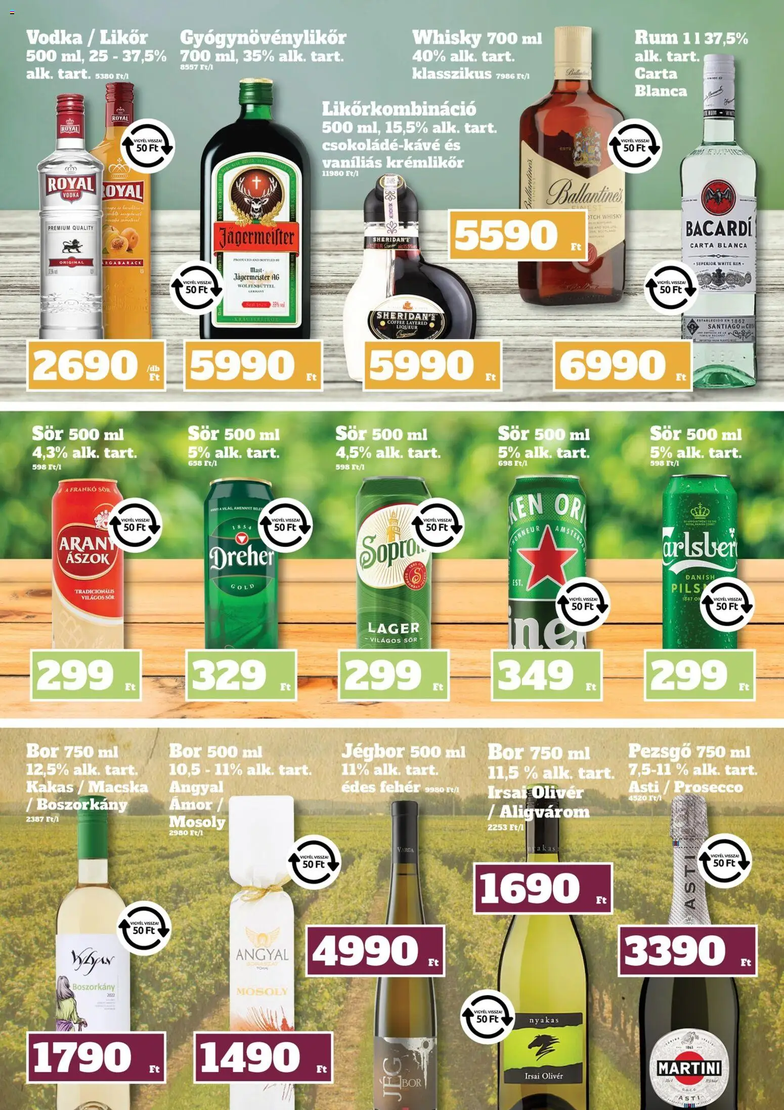Family Diszkont akciós ujság - amely érvényes a következő dátumtól: 09.04.2026 | Oldal: 16 | Termékek: Krémlikőr, Bacardi, Rum, Whisky