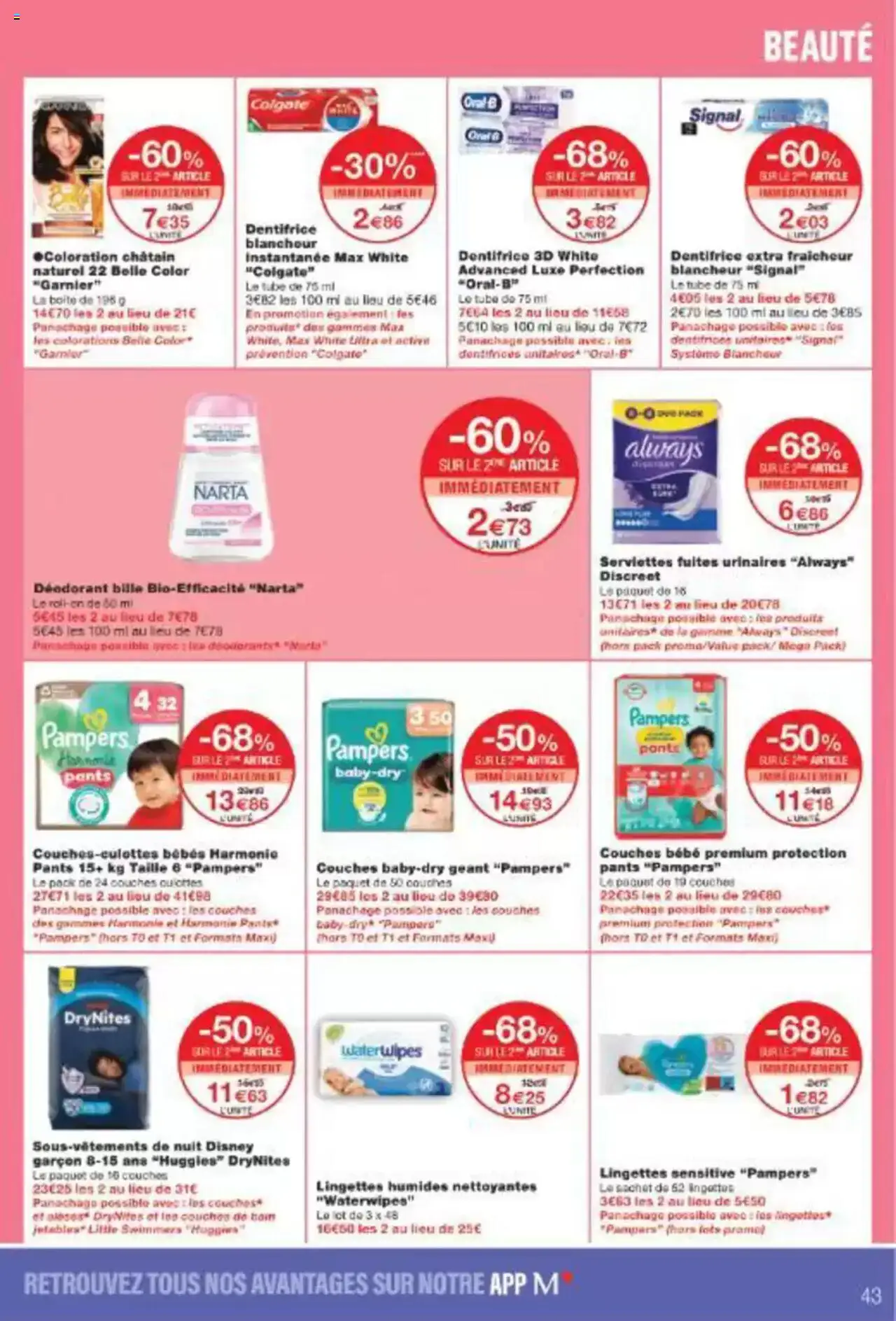  | Page: 43 | Produits: Oral-b, Pampers, Coloration, Sous-vêtements