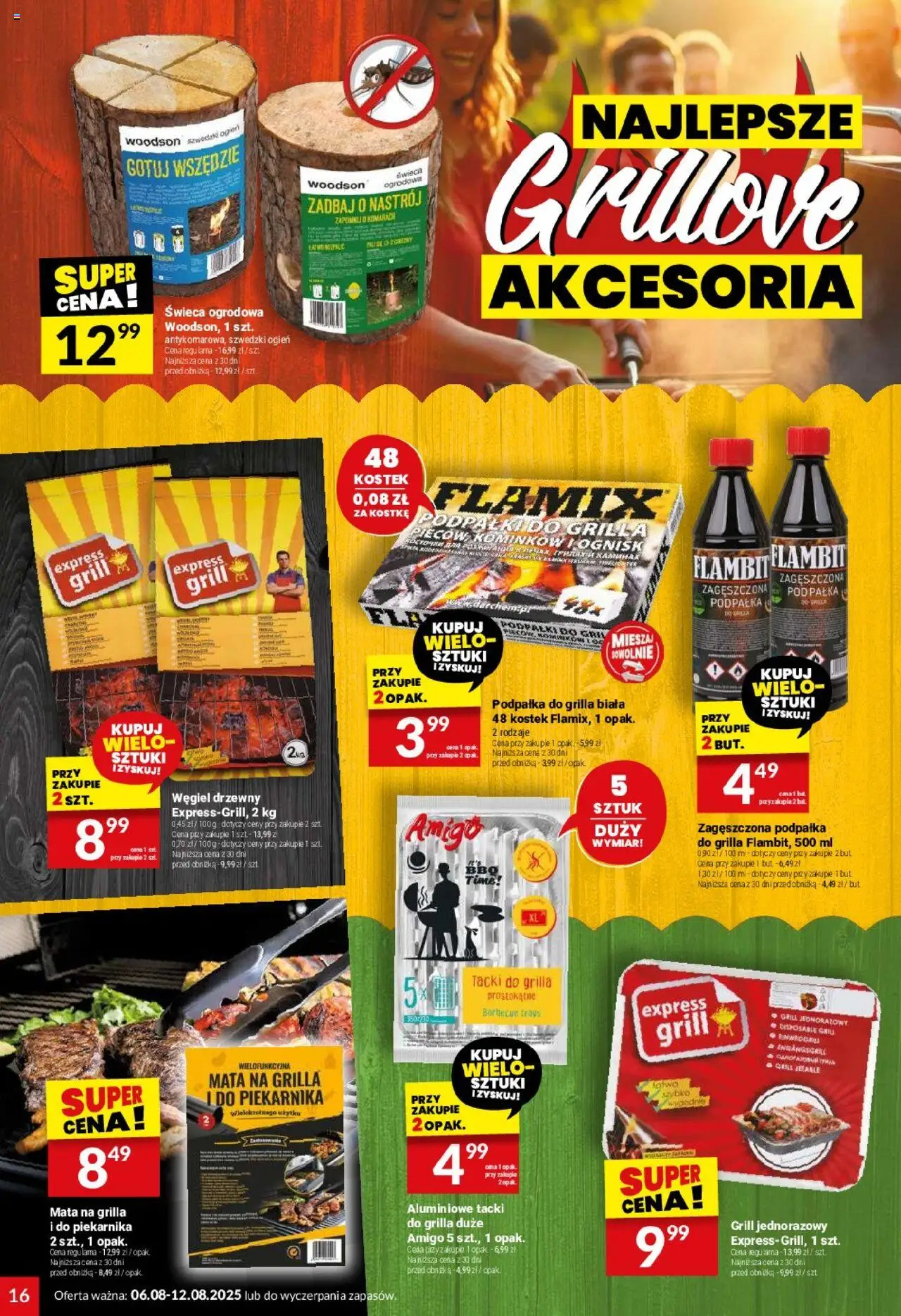 Twój Market Gazetka od 06.08.2025 | Strona: 16 | Produkty: Grill, Grill jednorazowy