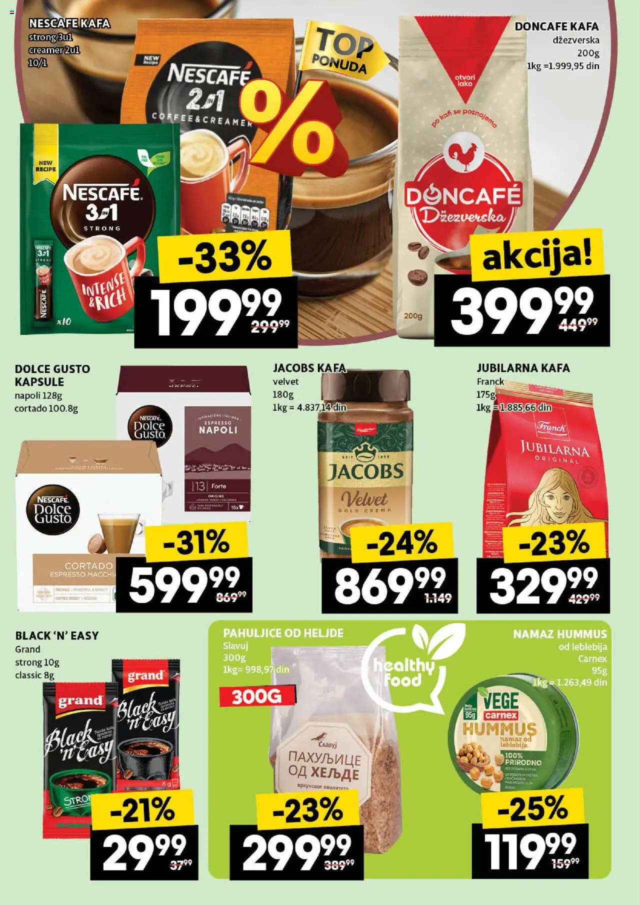 Roda katalog - važi od 07.08.2025 | Strana: 26 | Proizvode: Pahuljice, Kapsule, Hummus, Kafa
