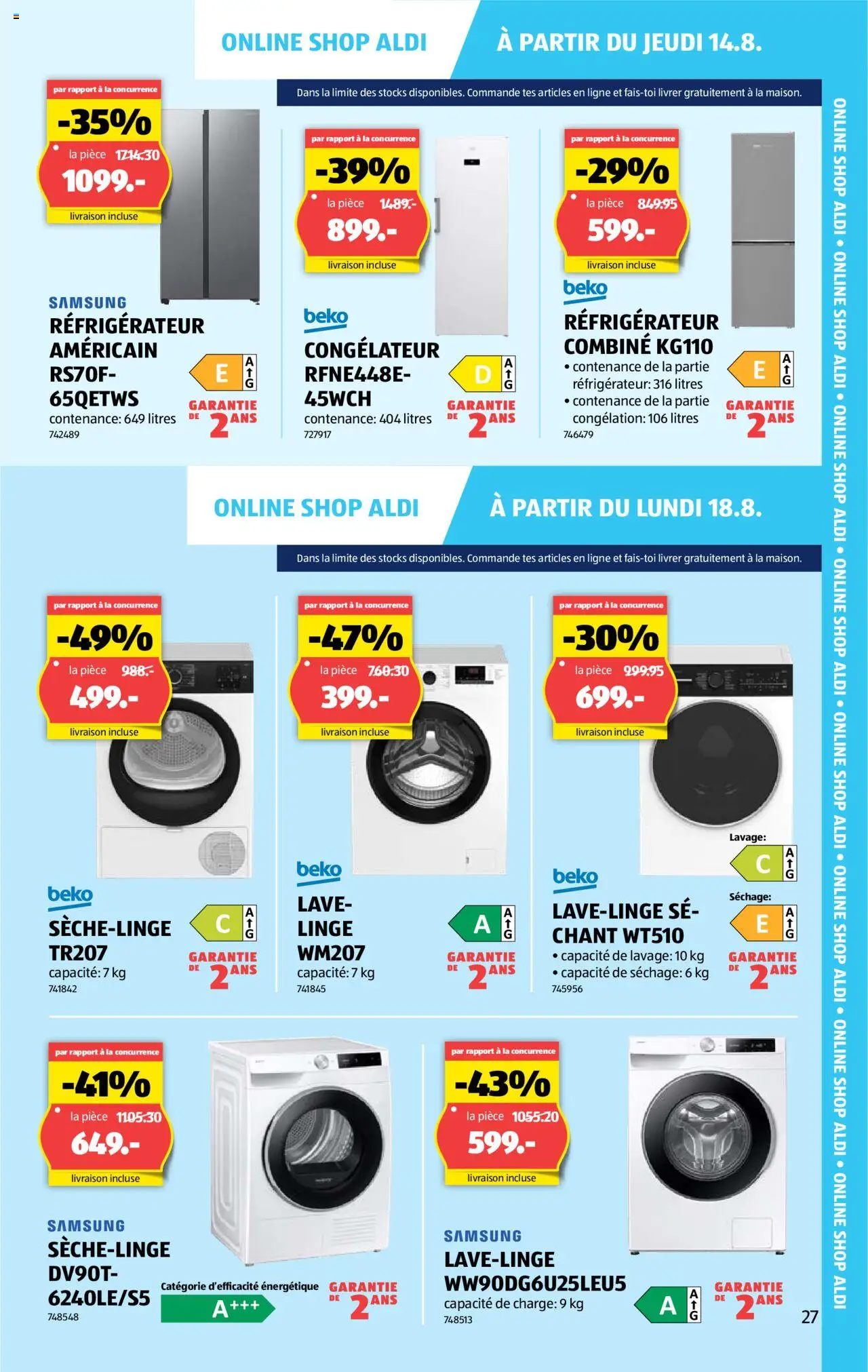 Aldi Prospectus ab 14.08.2025 | Seite: 27 | Produkte: Samsung