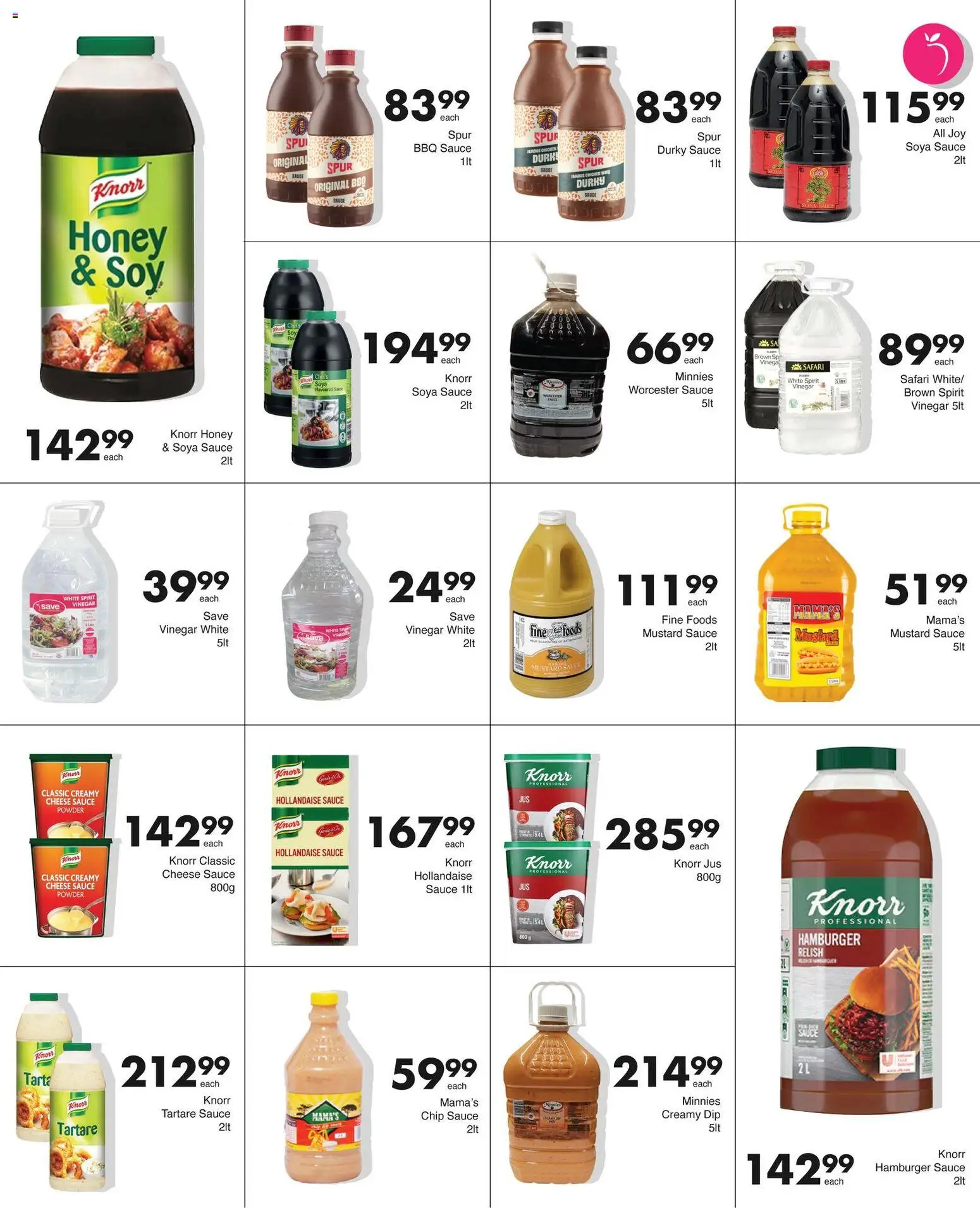 New Save catalogue – valid from 19.01.2026 | Page: 9 | Products: Vinegar, Powder, Mustard, Sauce