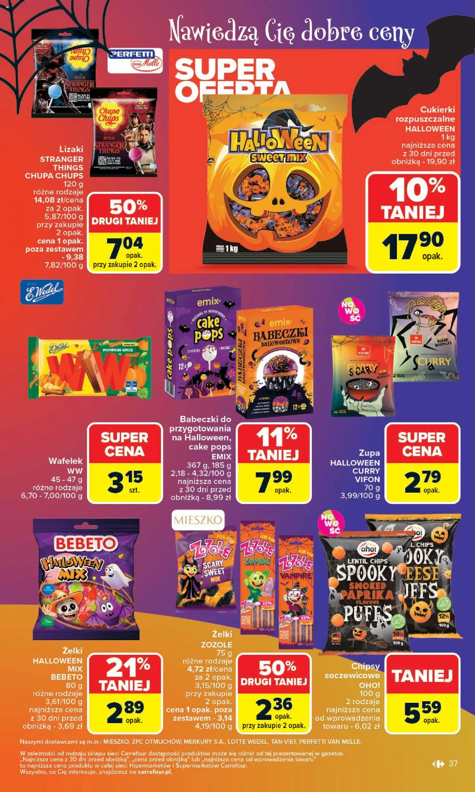Carrefour Gazetka od 27.10.2025 | Strona: 39 | Produkty: Curry, Vifon, Babeczki, Lizaki