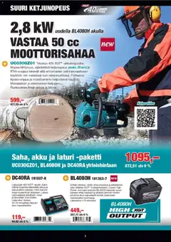 Makita-mainoslehti voimassa 01.01.2026 alkaen | Sivu: 7