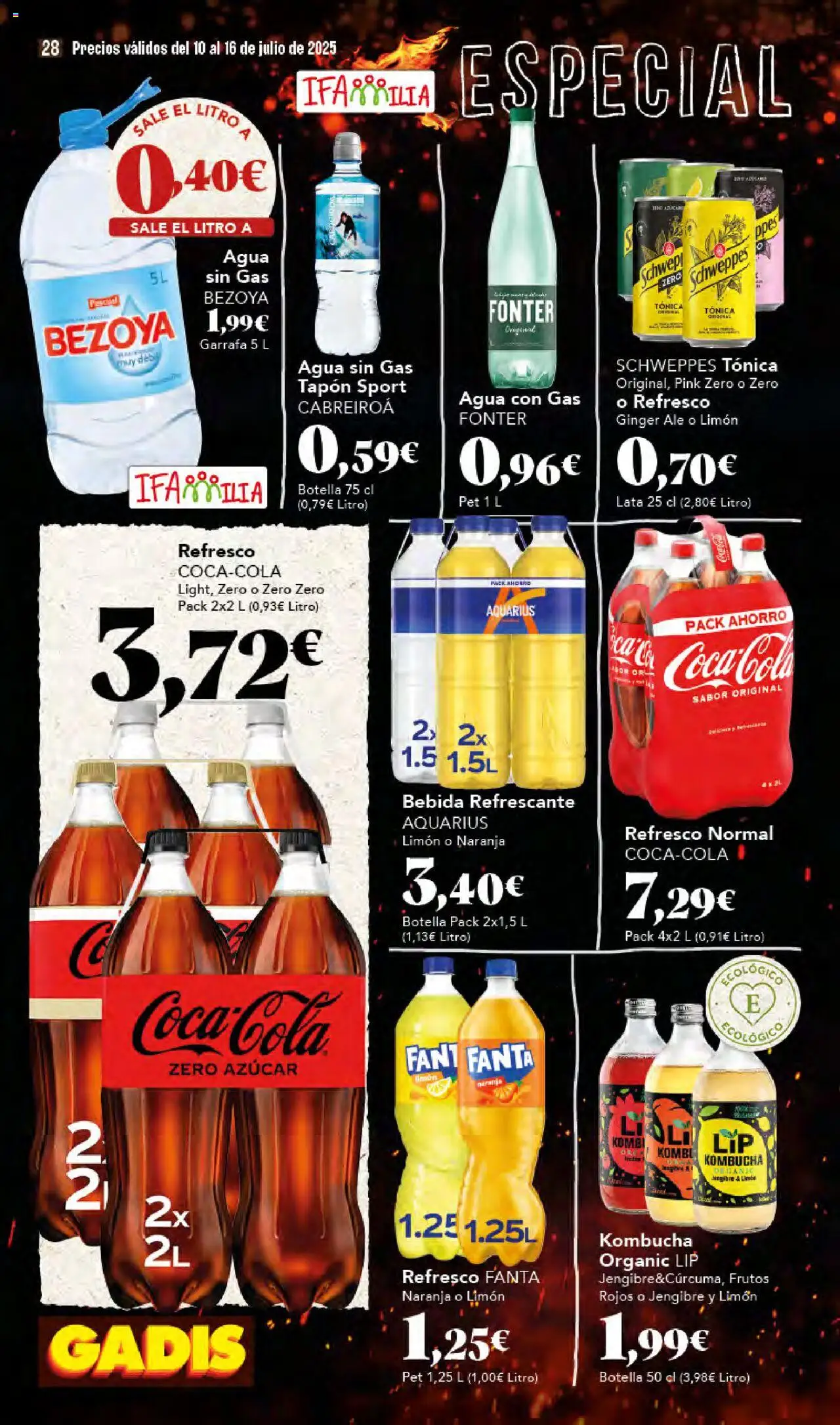 Gadis folleto │ válido desde el 10.07.2025 | Página: 28 | Productos: Agua con gas